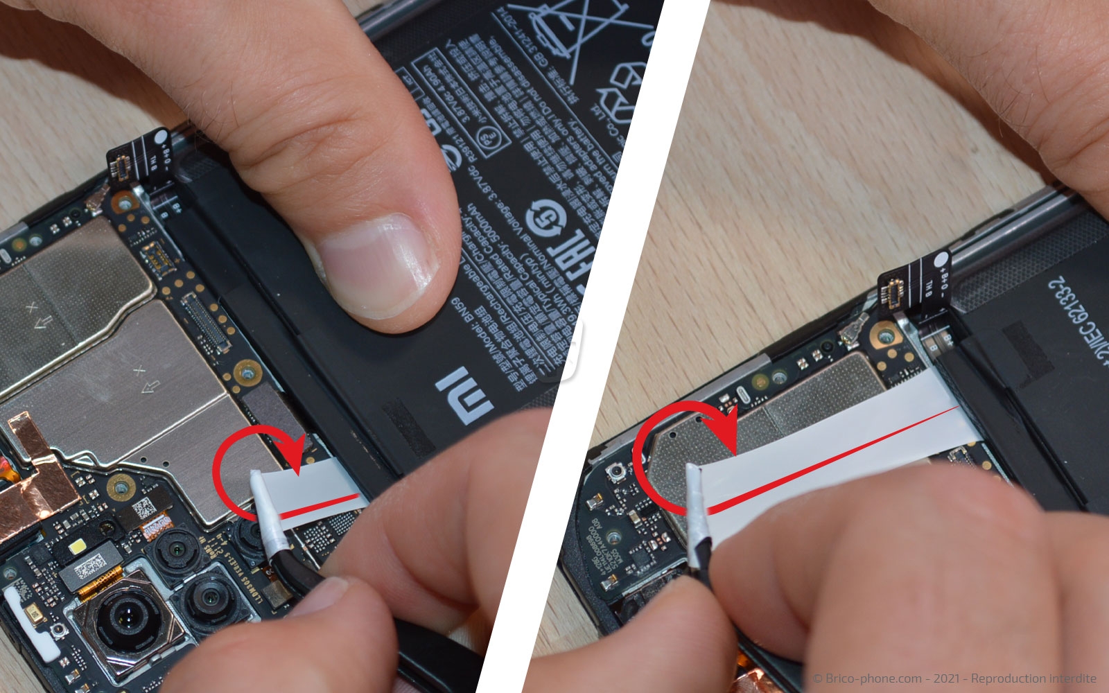 Changement de batterie sur Redmi Note 10 photo 2