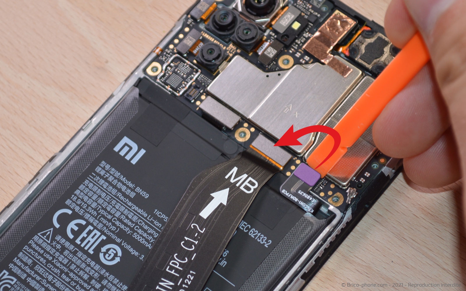 Changement de batterie sur Redmi Note 10 photo 1