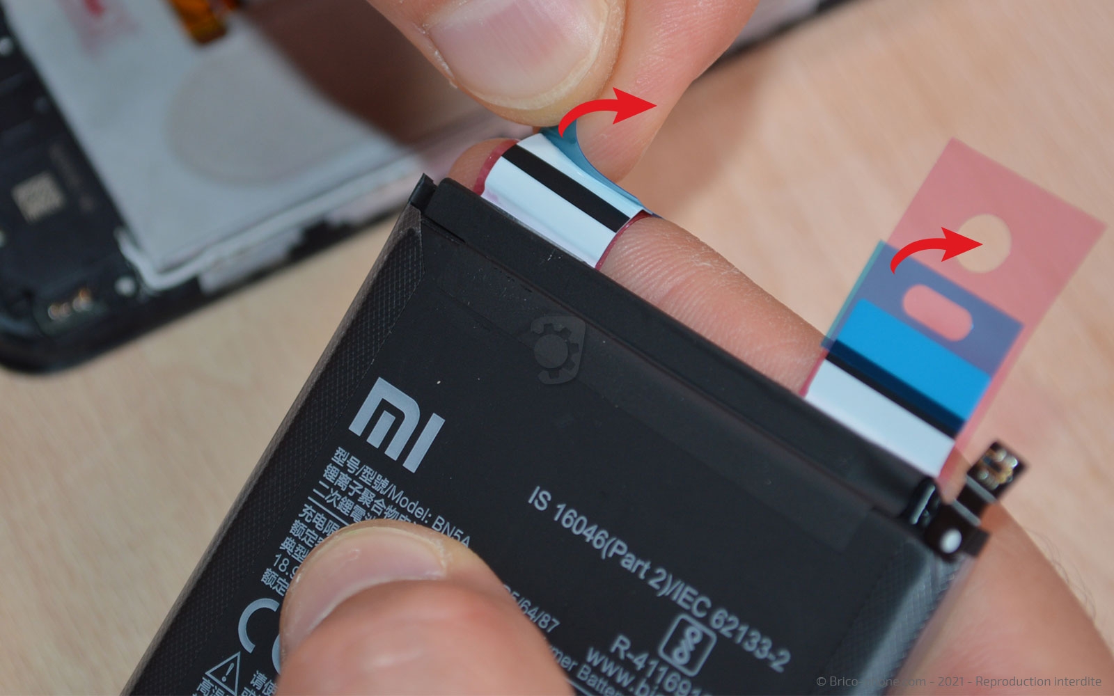 Changement de batterie sur Poco M3 Pro photo 1