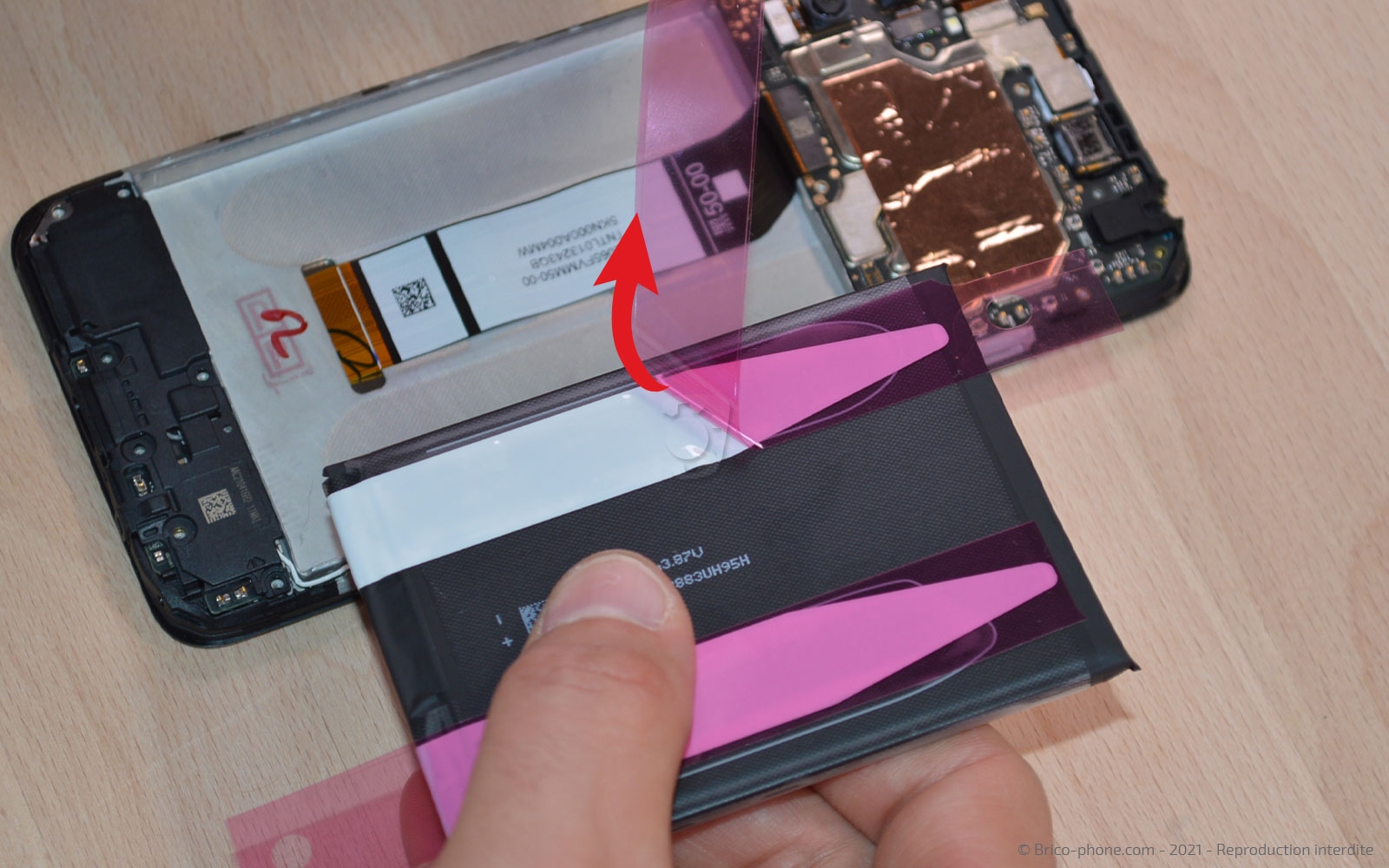 Changement de batterie sur Poco M3 Pro photo 3