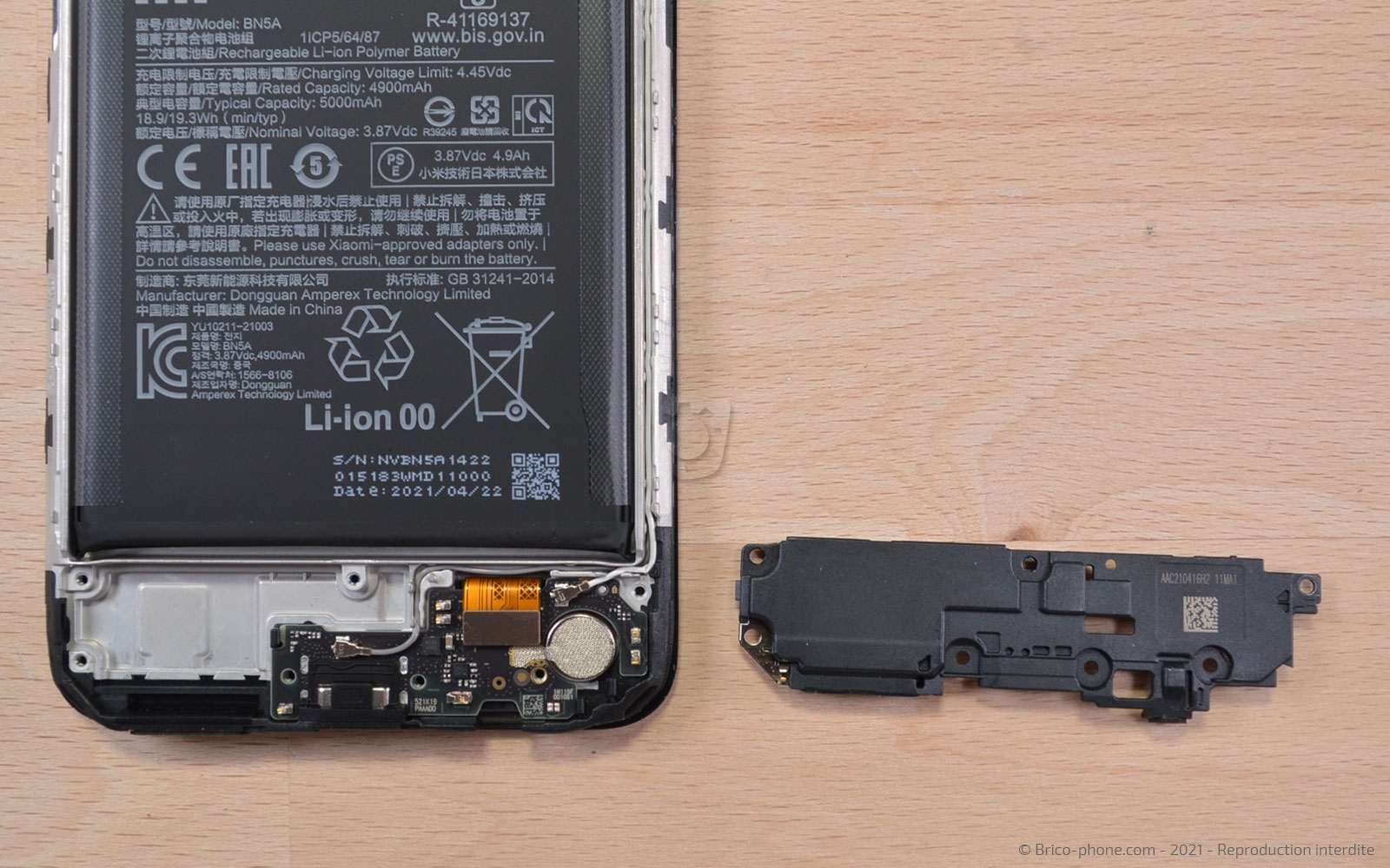 Changement du connecteur de charge sur Poco M3 Pro photo 2