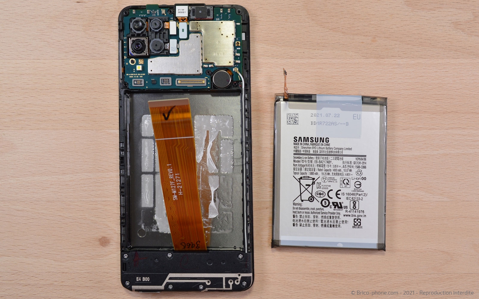 Changement du bloc écran sur Galaxy A12 / A12 Nacho photo 3