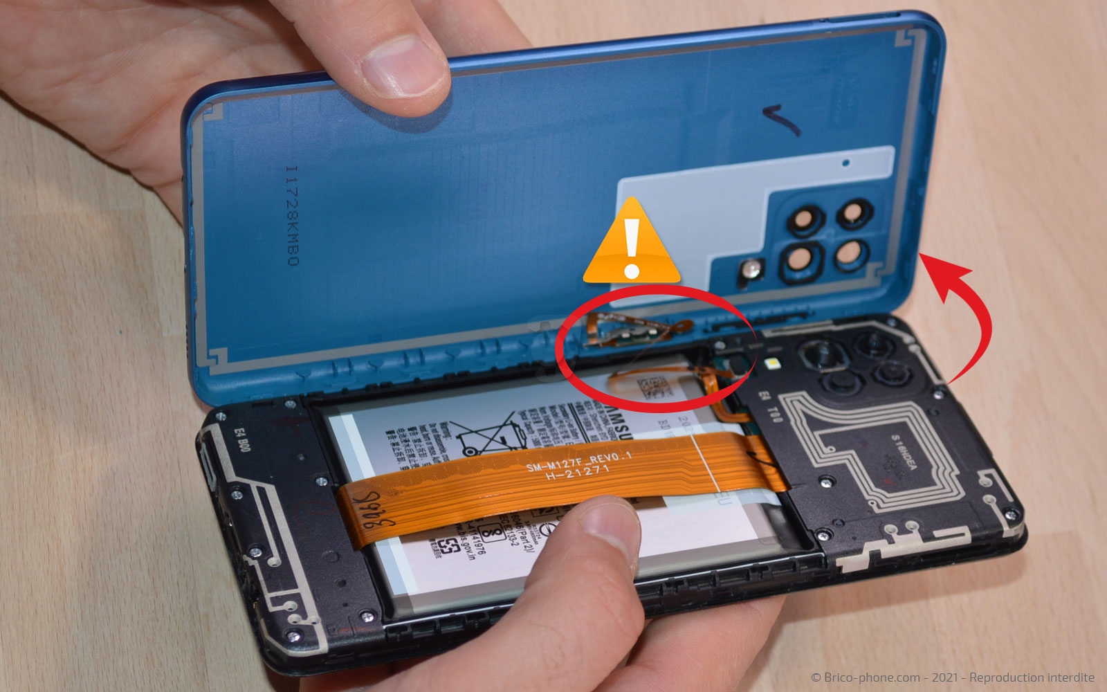 Changement de la coque arrière sur Galaxy A12 / A12 Nacho photo 3