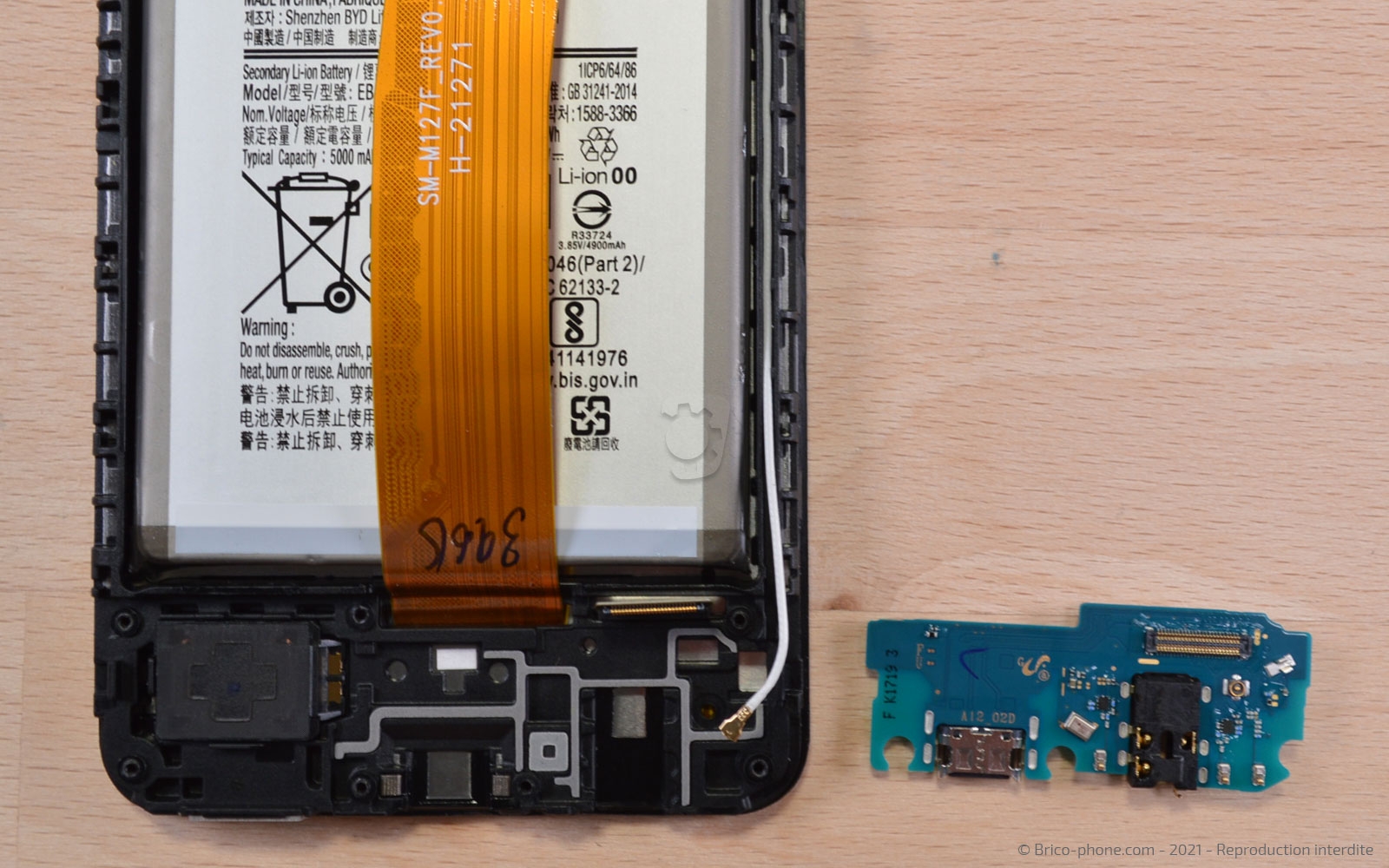 Changement du connecteur de charge sur Galaxy A12 / A12 Nacho photo 4