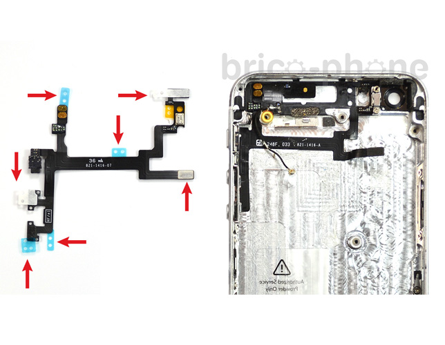 Changement de nappe bouton Power sur iPhone 5 photo 1