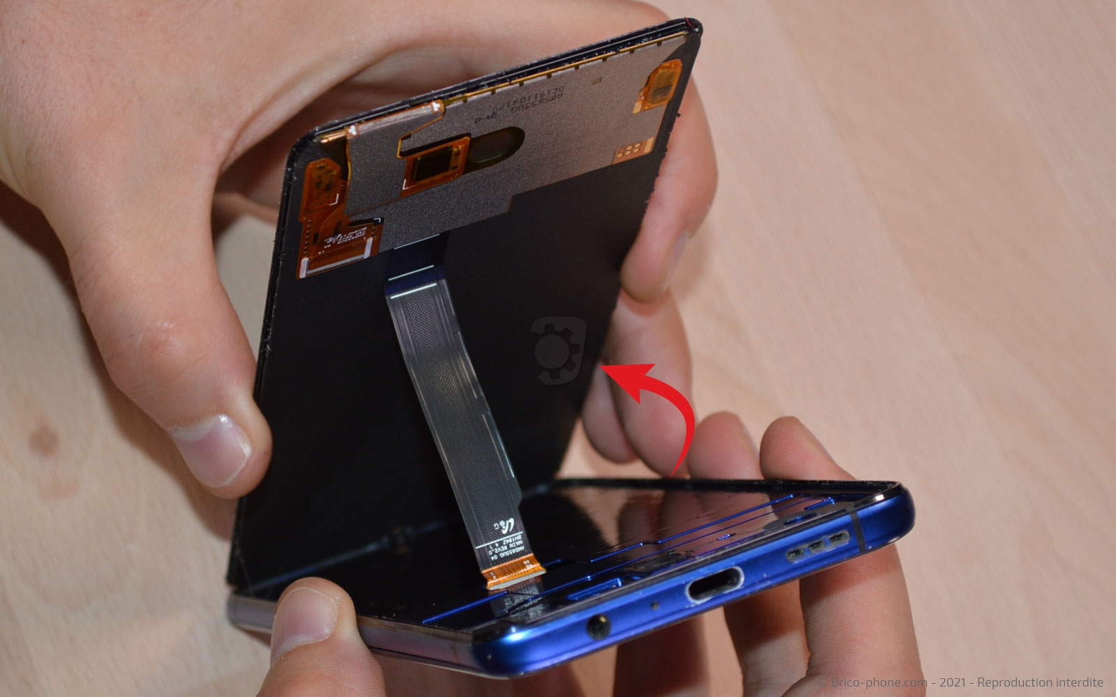 Changement de l'écran sur Realme X2 Pro photo 3