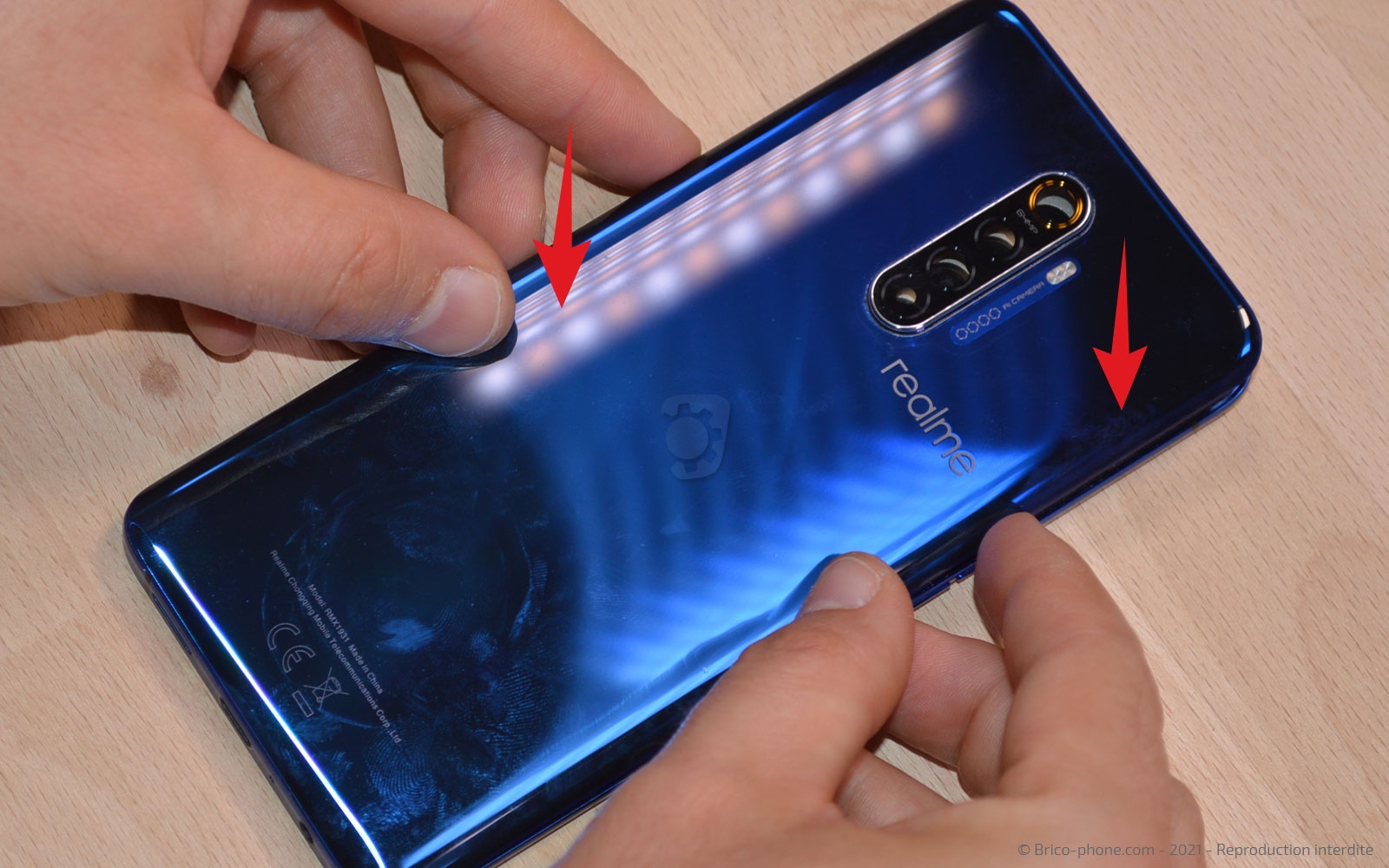 Changement de l'écran sur Realme X2 Pro photo 3