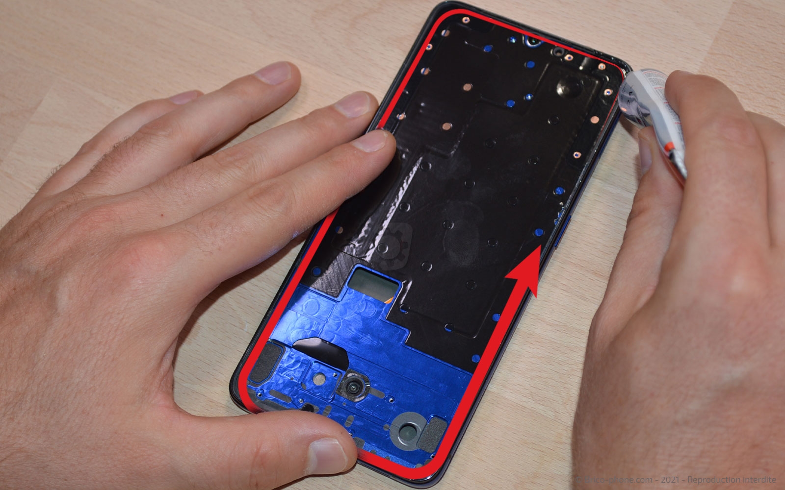 Changement de l'écran sur Realme X2 Pro photo 2