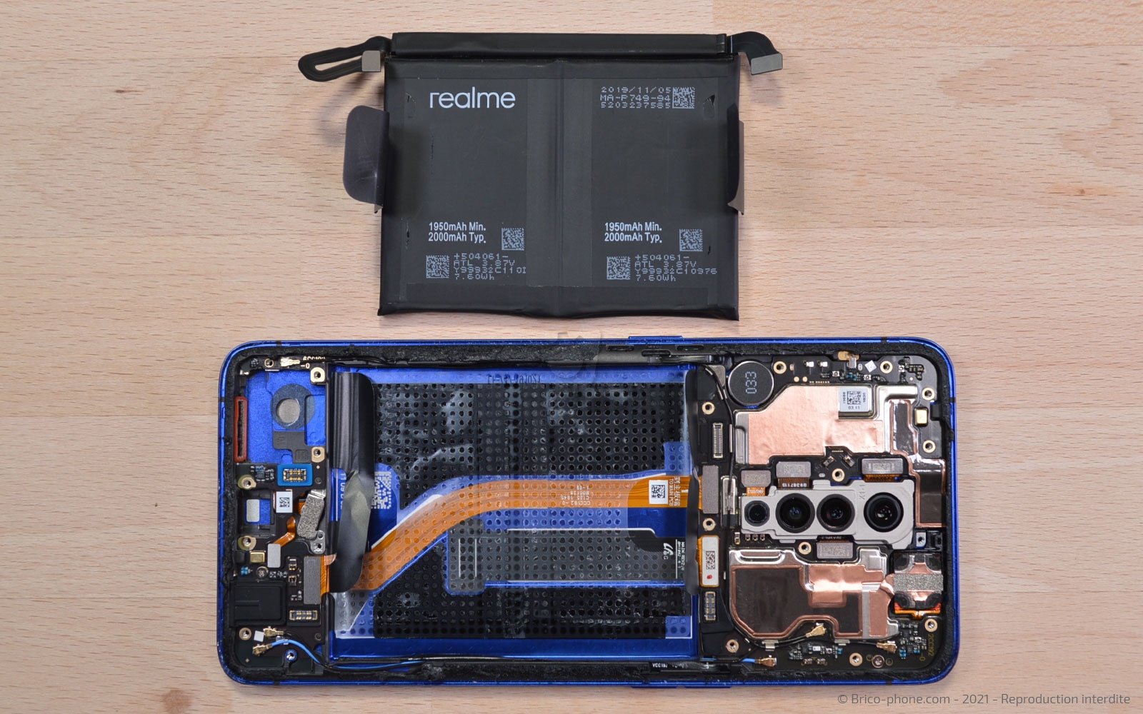 Changement de batterie  sur Realme X2 Pro photo 3