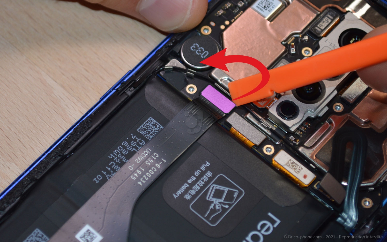 Changement de batterie  sur Realme X2 Pro photo 2