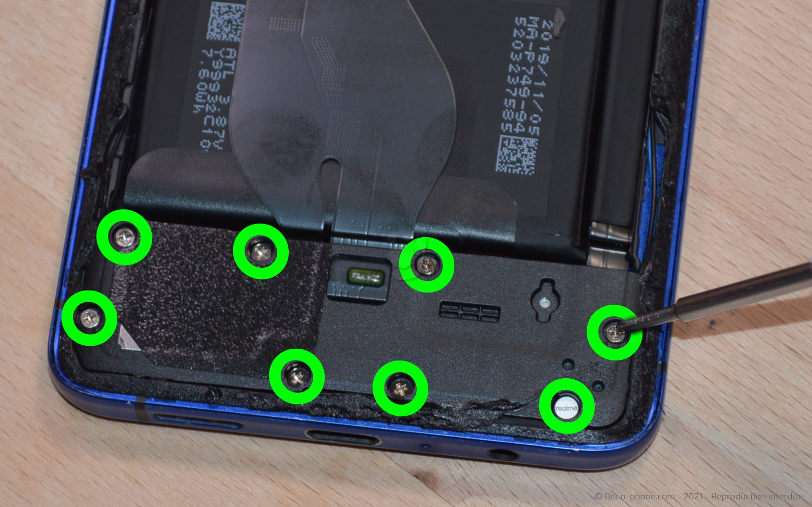 Changement du connecteur de charge sur Realme X2 Pro photo 1