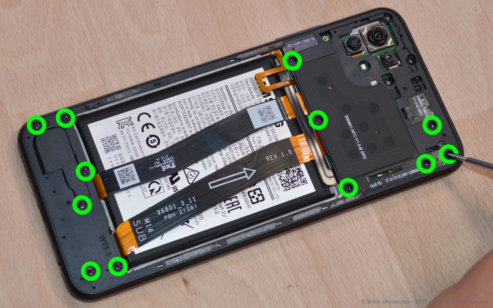 Démontage complet sur Galaxy A22 (5G) photo 1