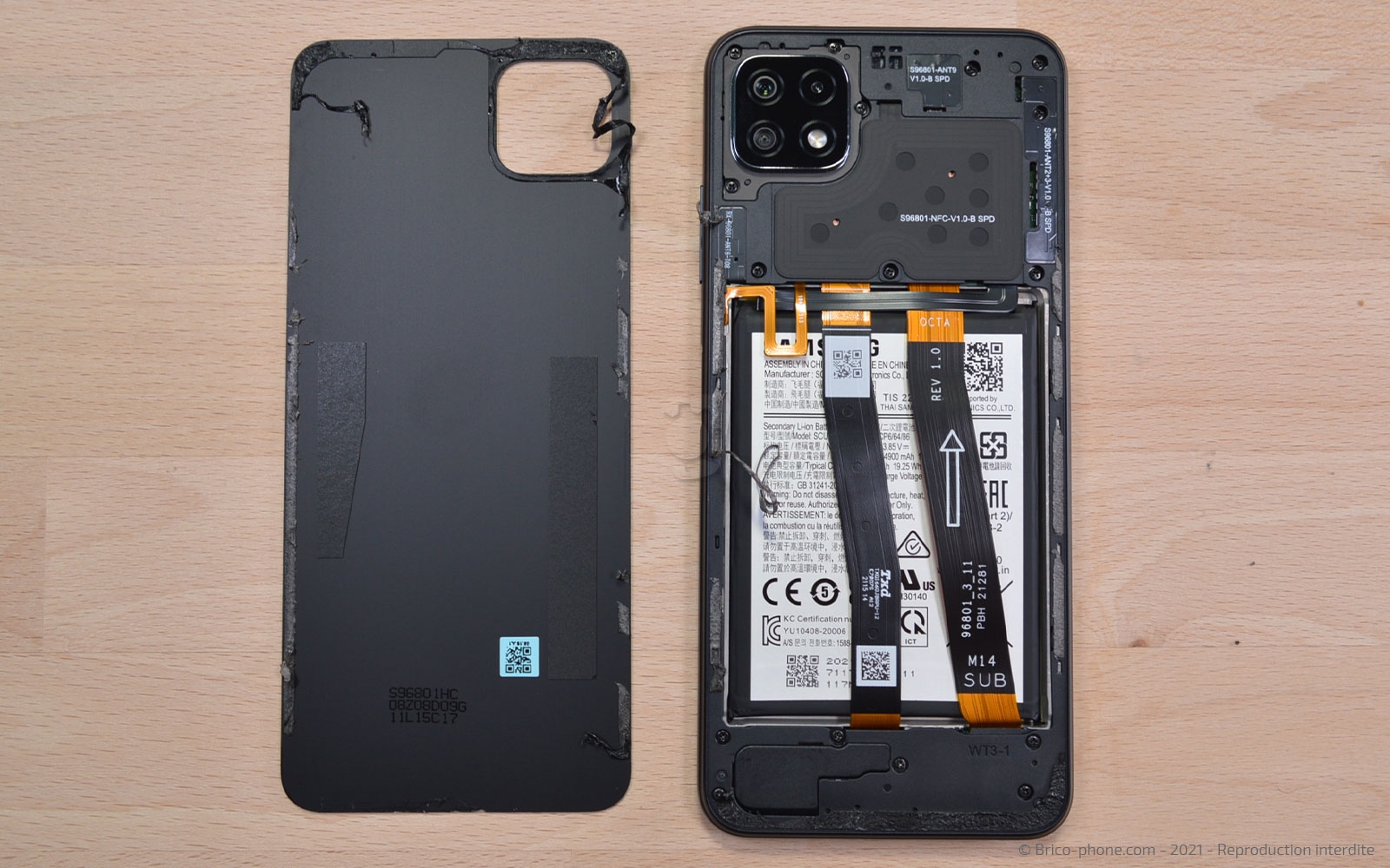 Démontage complet sur Galaxy A22 (5G) photo 3