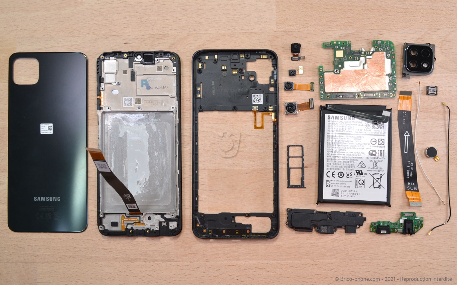 Démontage complet sur Galaxy A22 (5G) photo 1