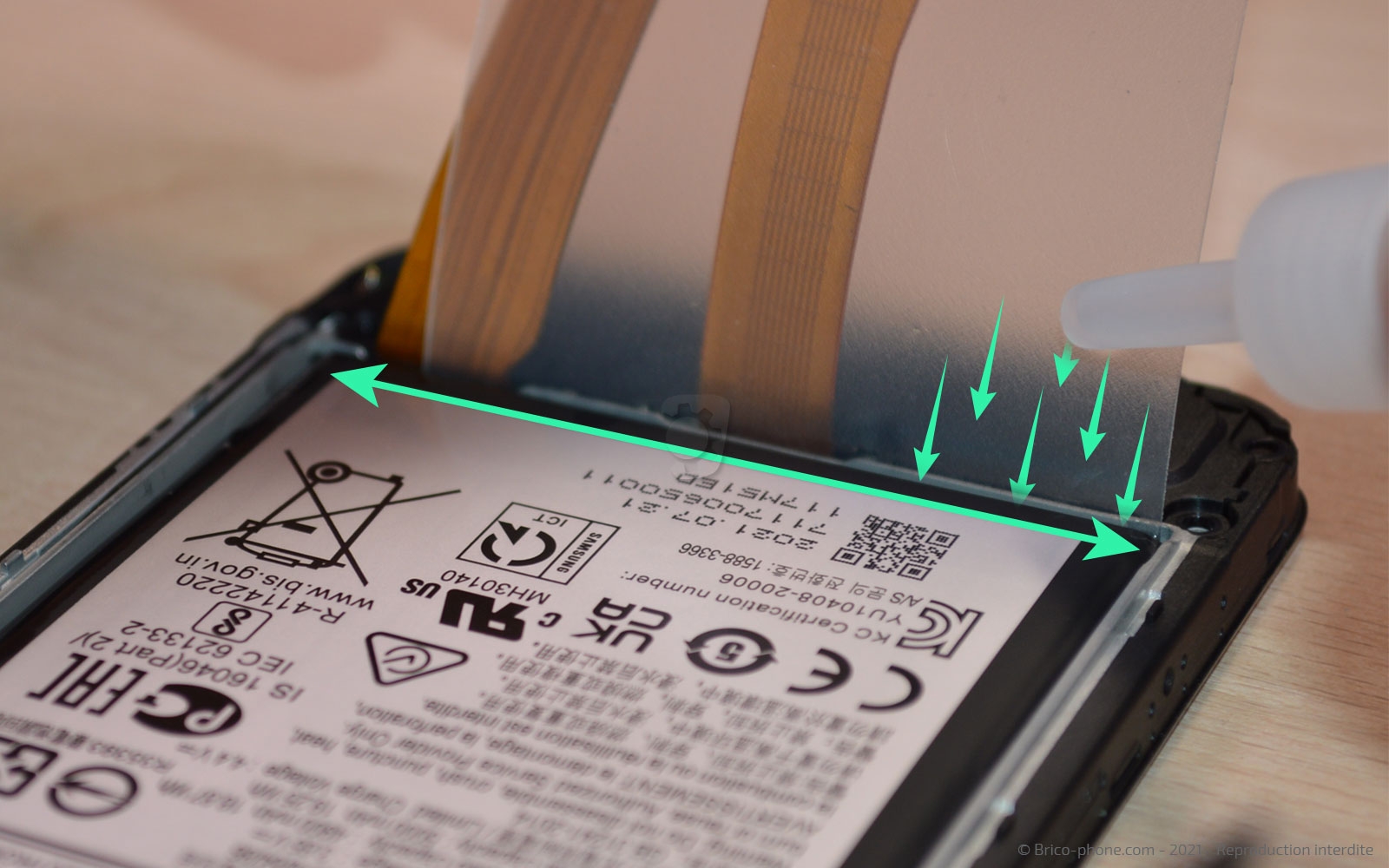 Changement de batterie sur Galaxy A22 (5G) photo 2