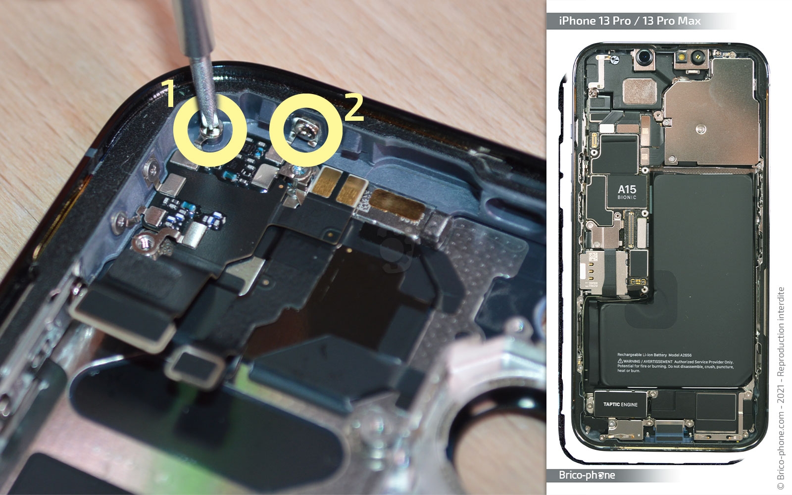 Guide de réparation sur iPhone 13 Pro photo 2