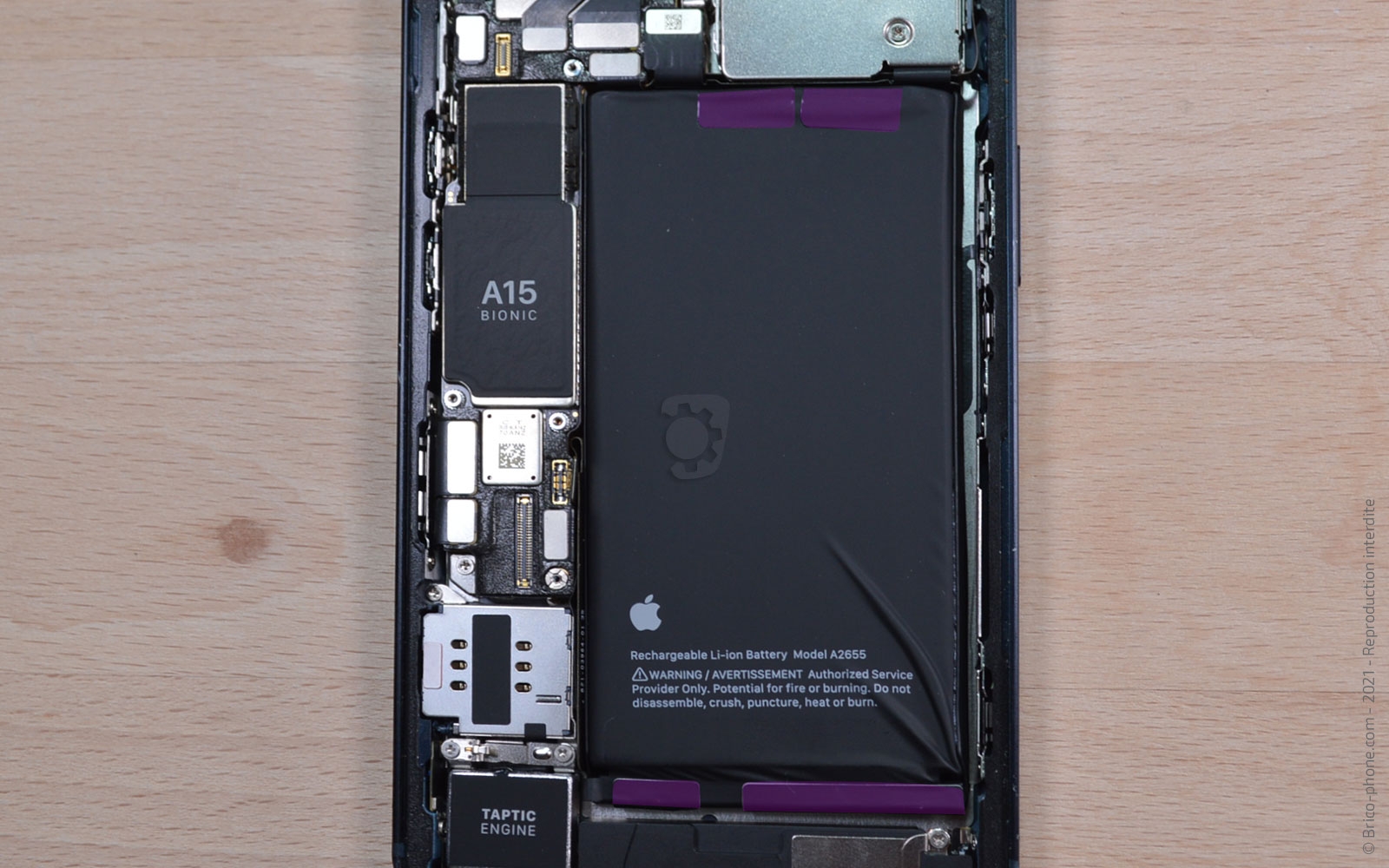 Changement de la batterie sur iPhone 13 photo 1