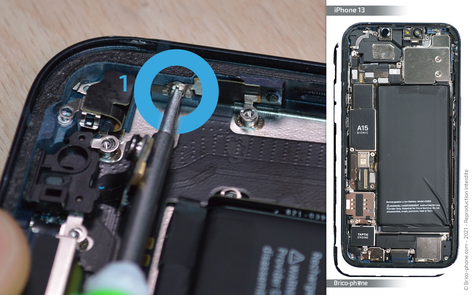 Changement du connecteur de charge sur iPhone 13 photo 4