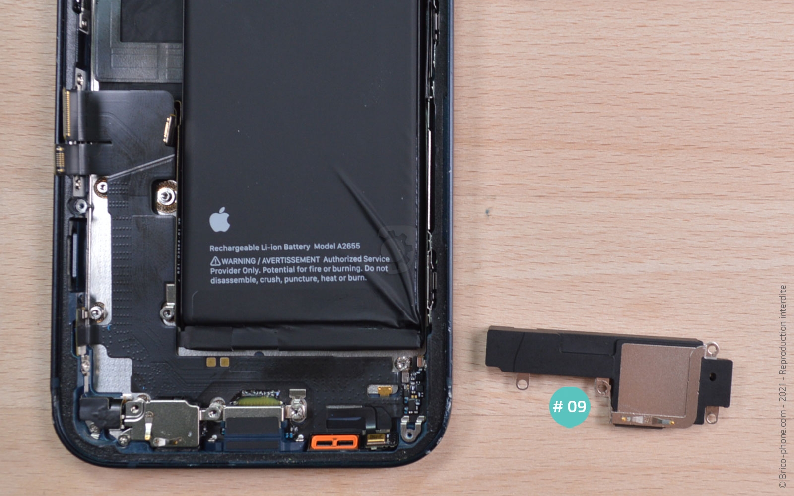 Changement du connecteur de charge sur iPhone 13 photo 3