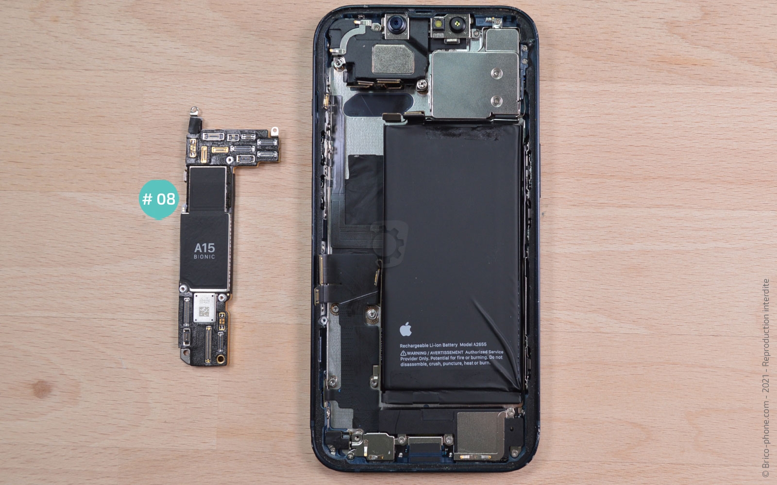 Changement du connecteur de charge sur iPhone 13 photo 4