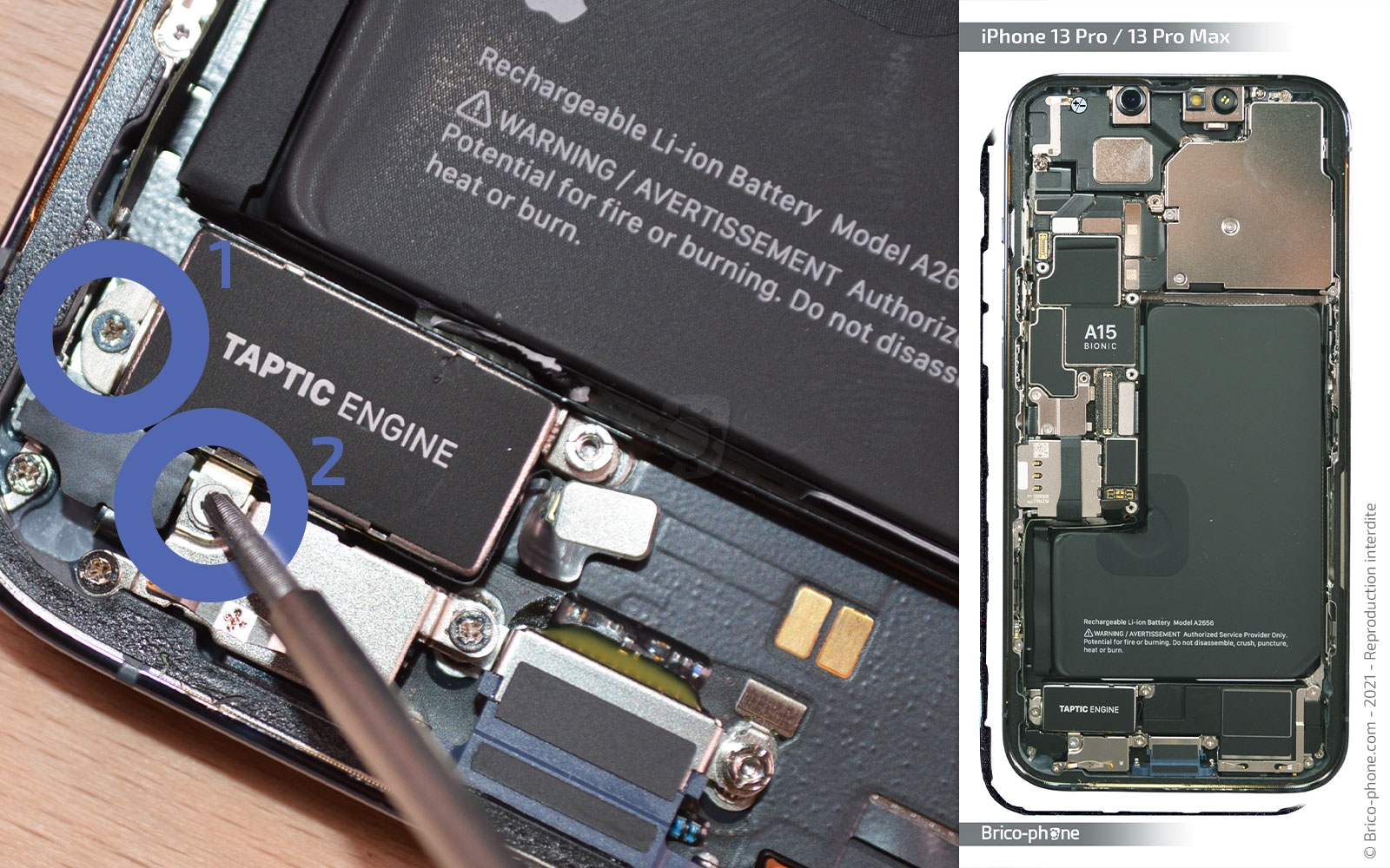 Changement du connecteur de charge sur iPhone 13 Pro photo 1