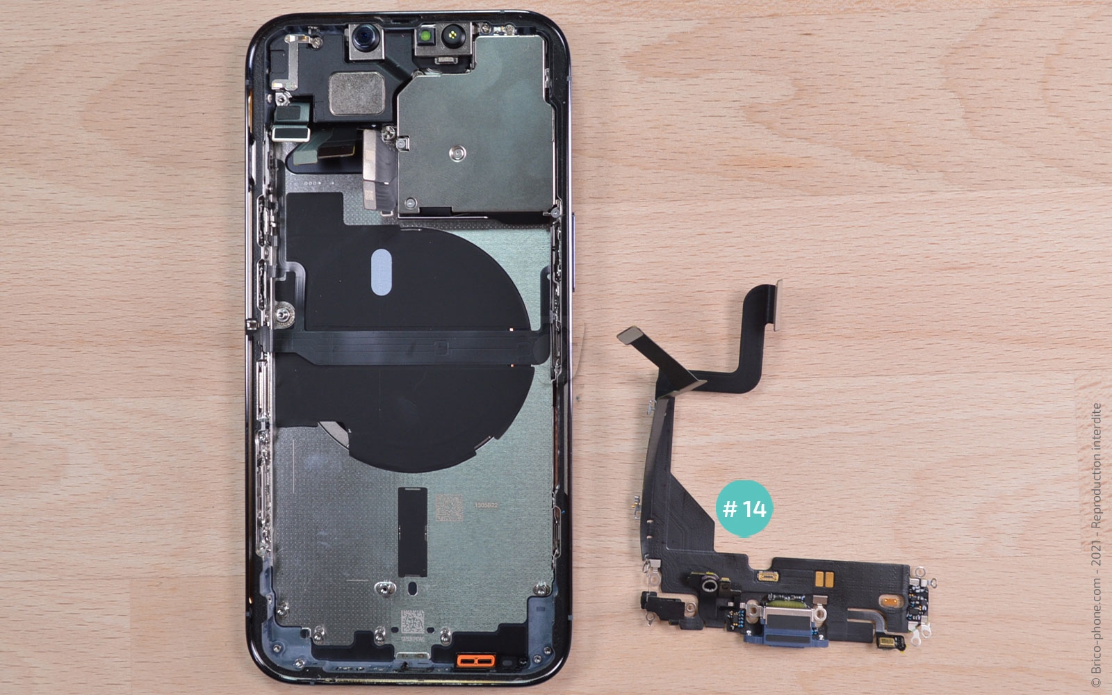 Changement du connecteur de charge sur iPhone 13 Pro photo 4