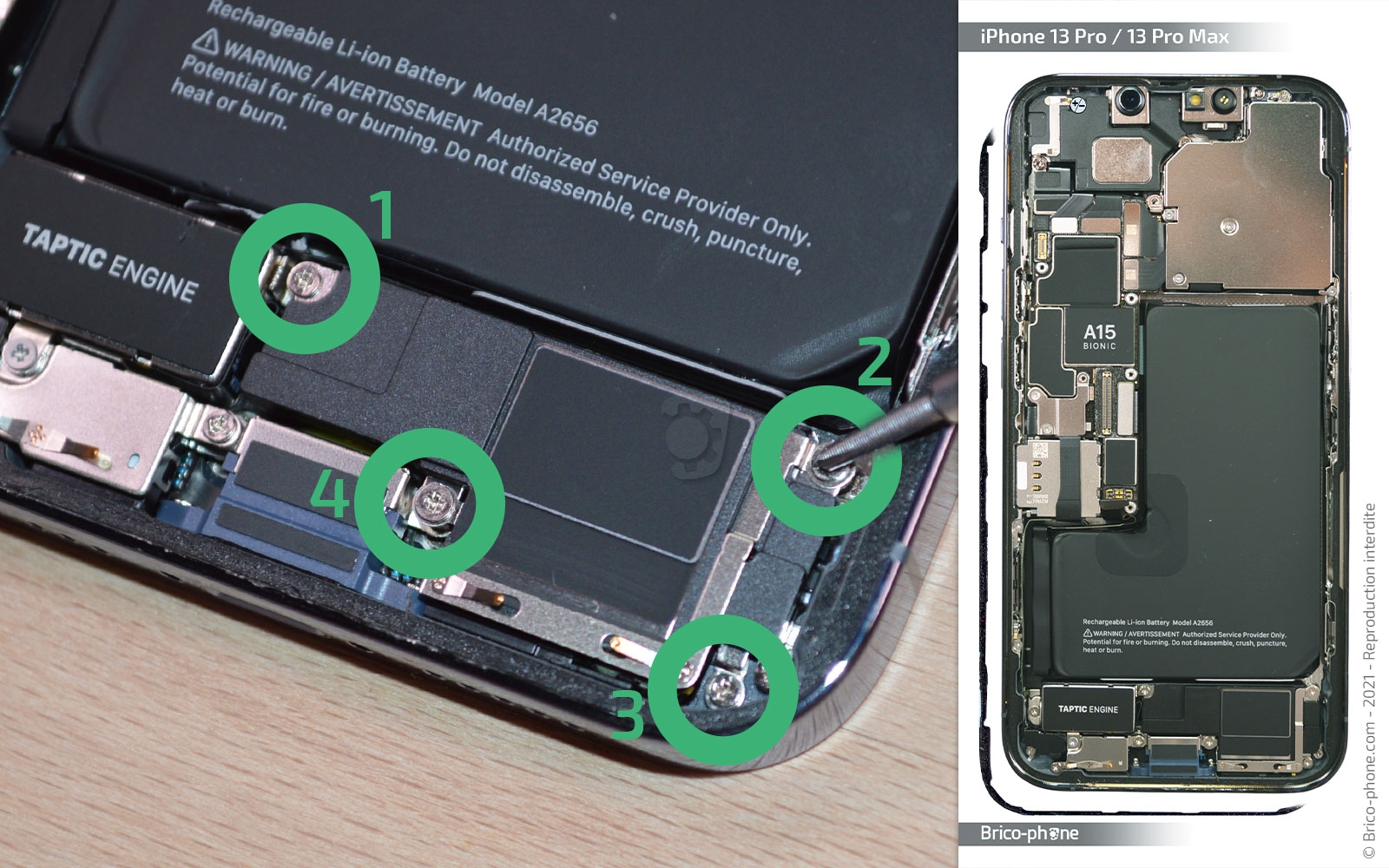 Changement du connecteur de charge sur iPhone 13 Pro photo 1
