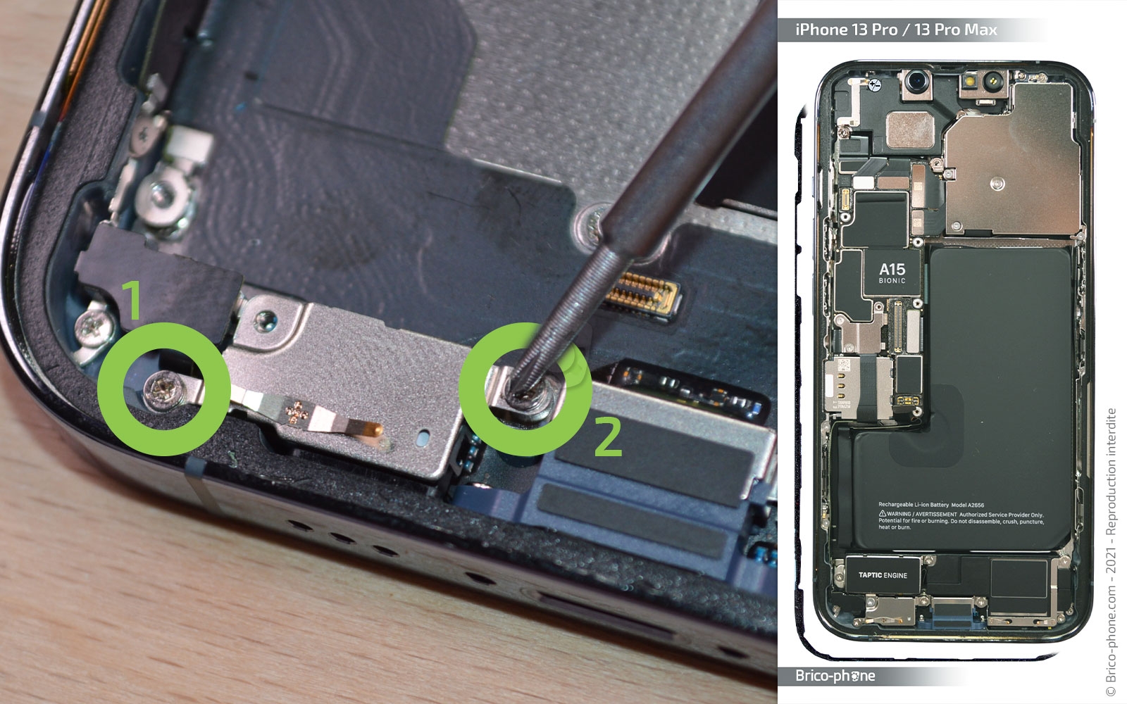 Changement du connecteur de charge sur iPhone 13 Pro photo 1