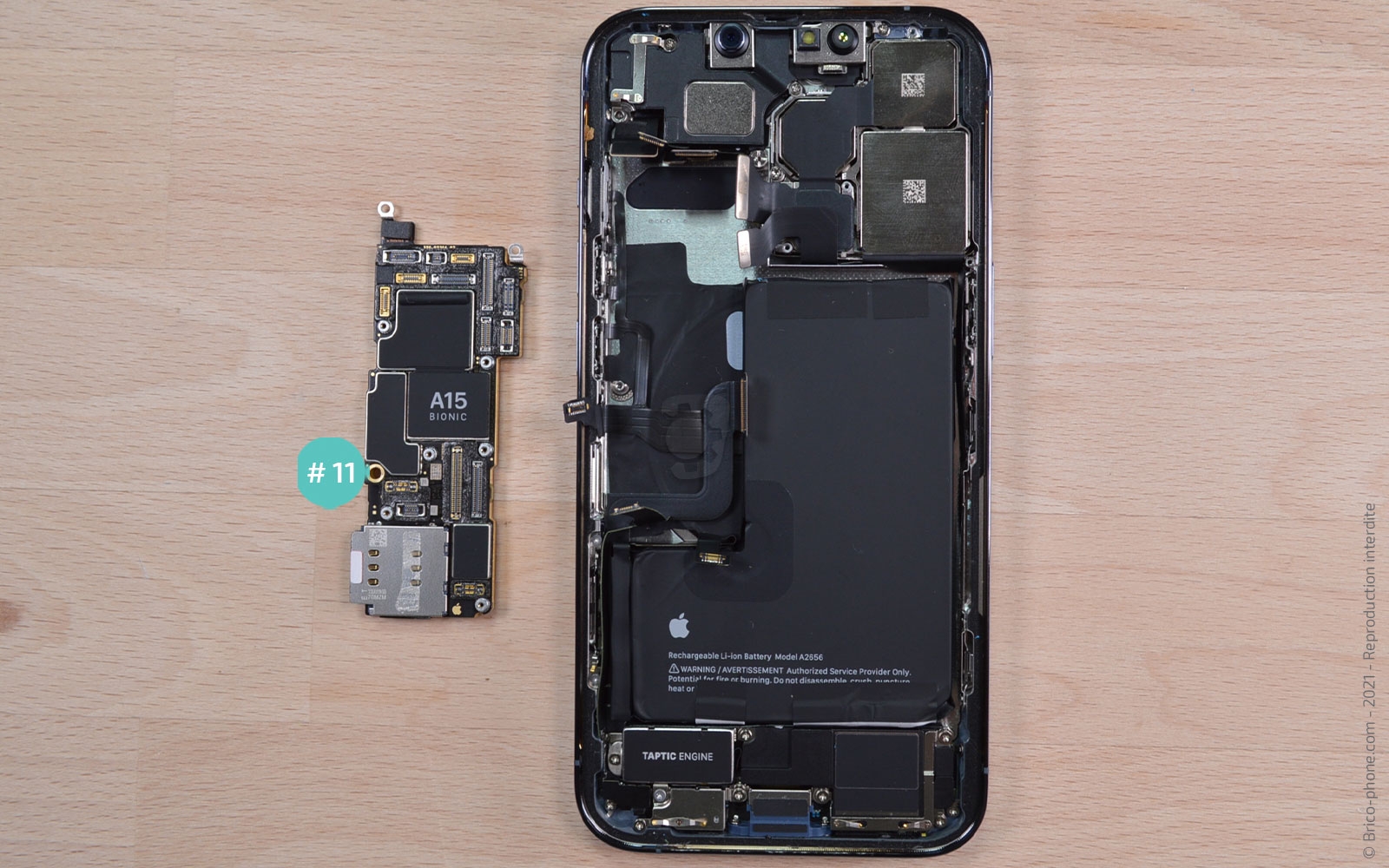 Changement du buzzer (HP interne) sur iPhone 13 Pro photo 3