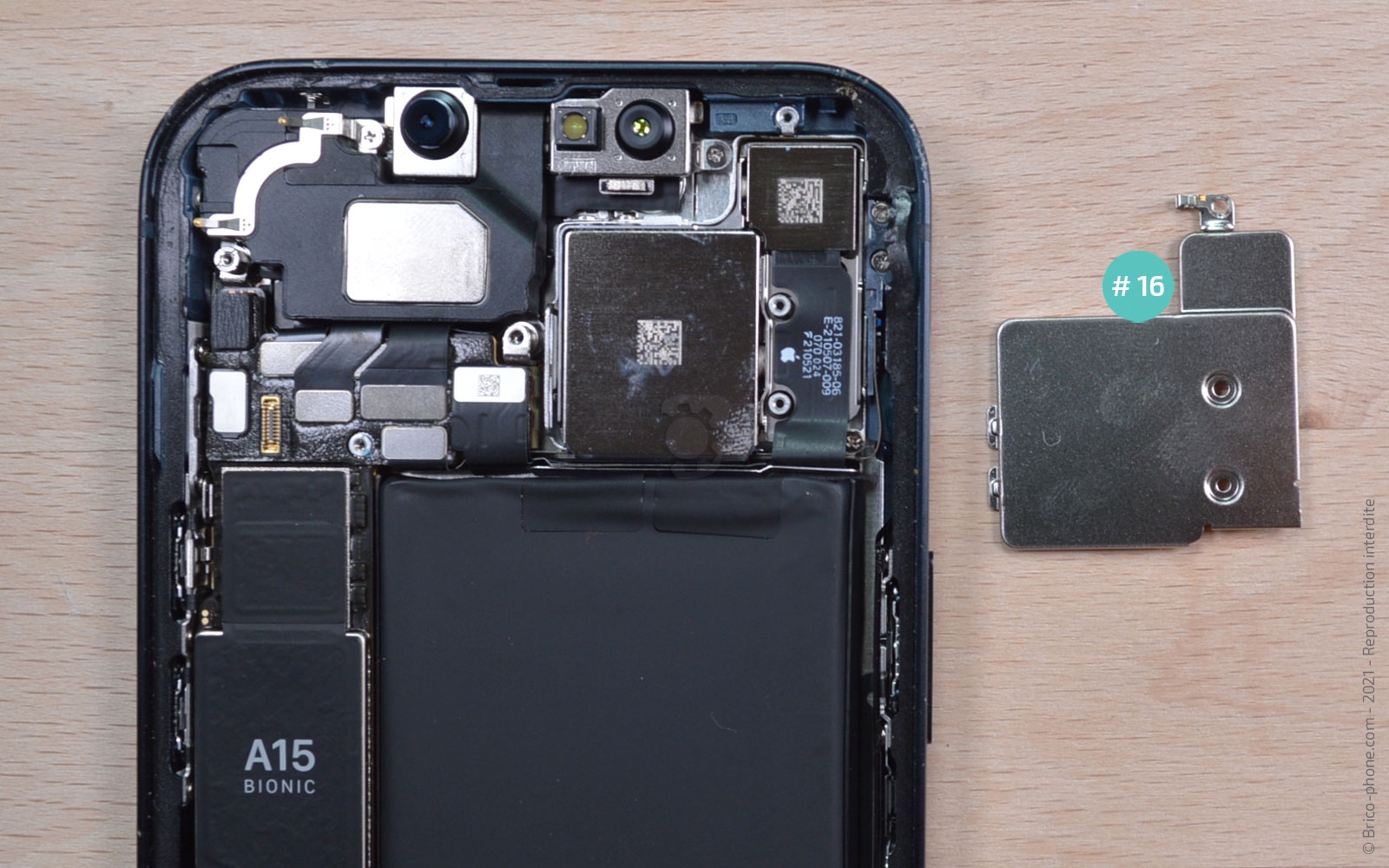 Changement du module des caméras arrière sur iPhone 13 photo 3