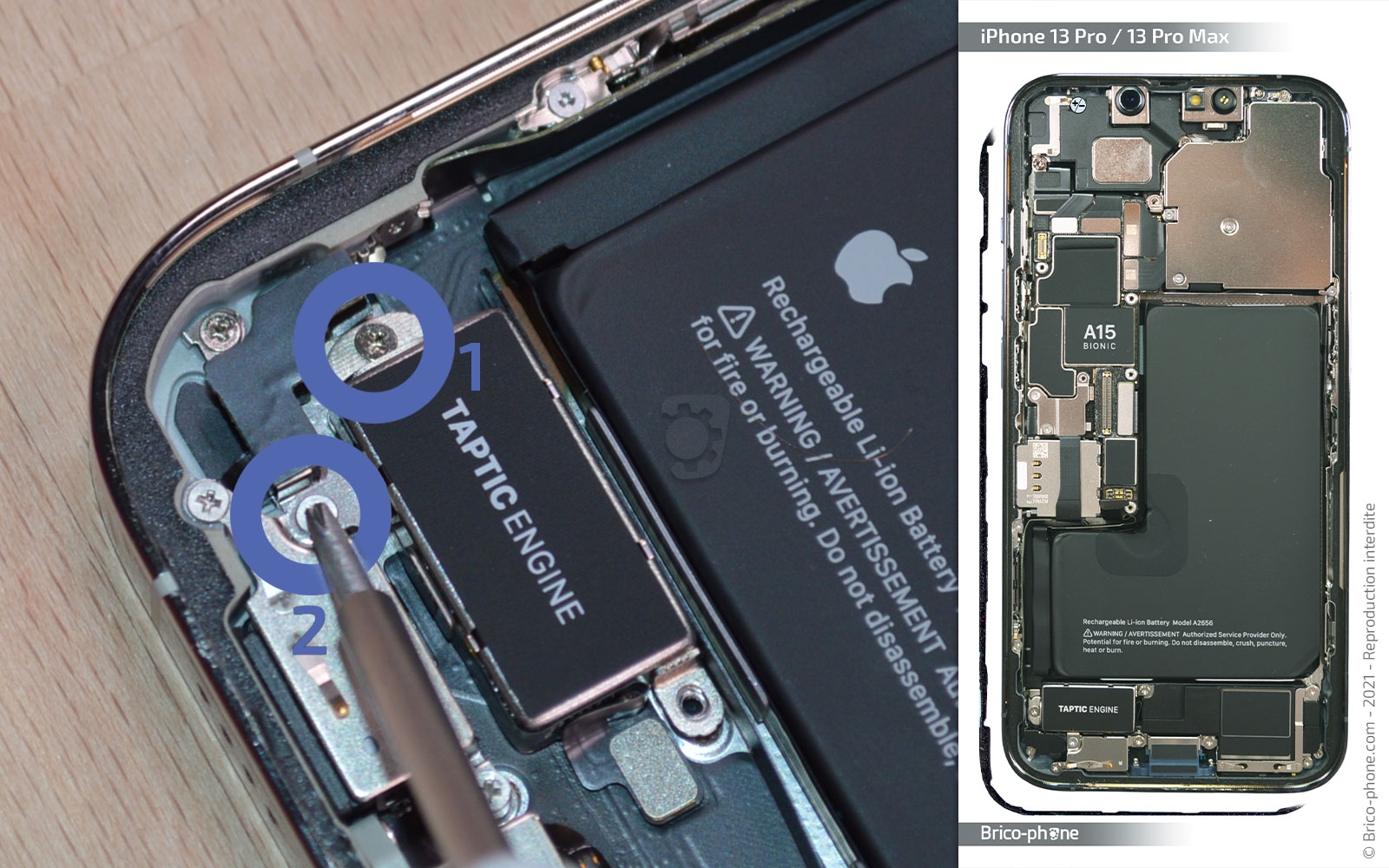 Comment remplacer la batterie sur iPhone 13 Pro Max photo 1