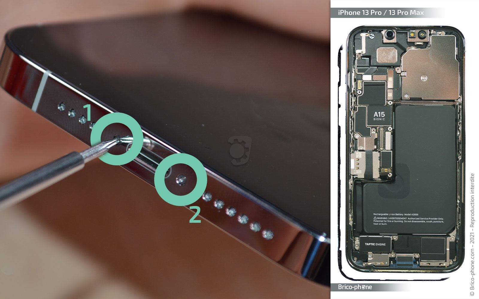 Comment remplacer la batterie sur iPhone 13 Pro Max photo 1