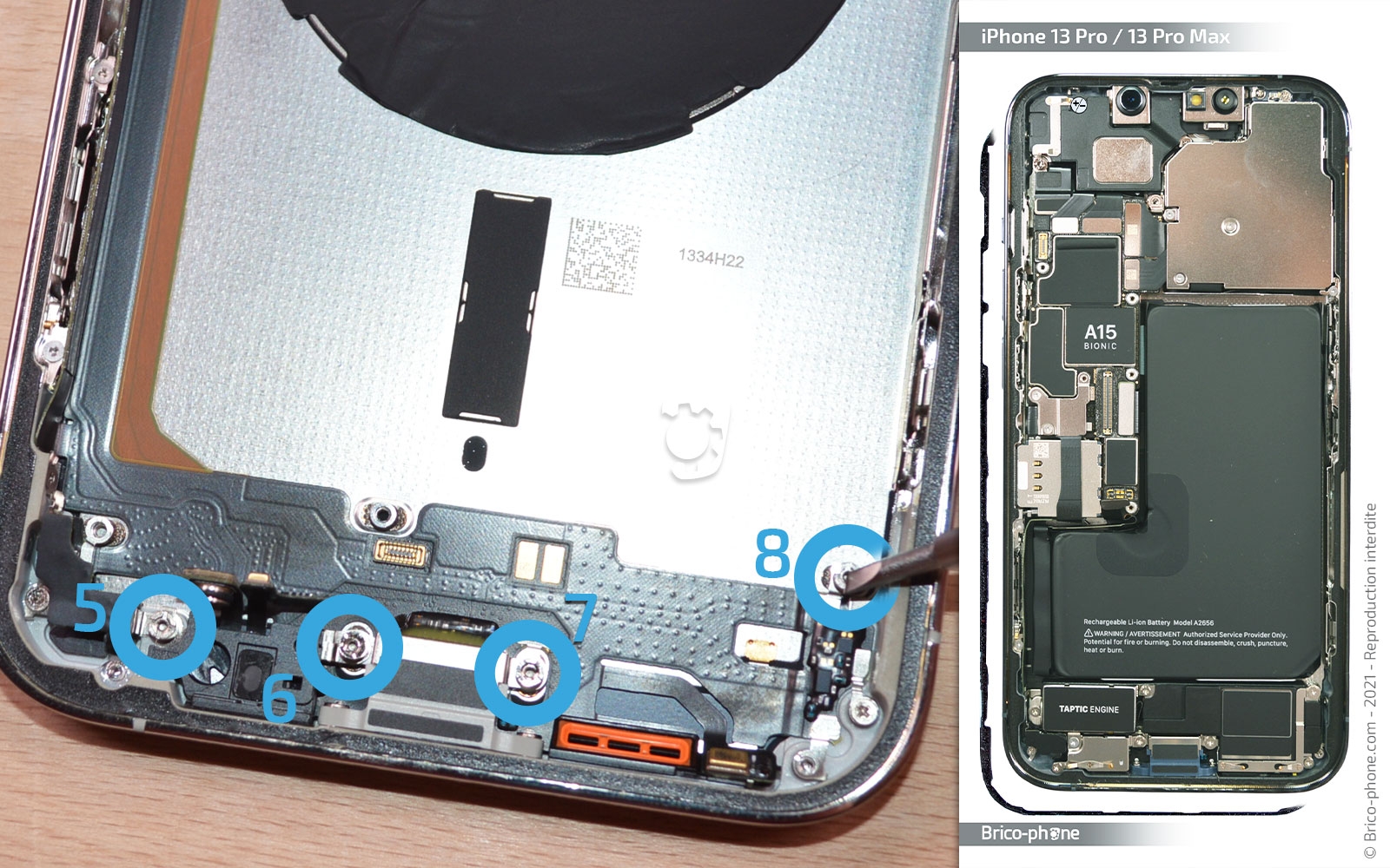 Comment changer le connecteur de charge sur iPhone 13 Pro Max photo 1