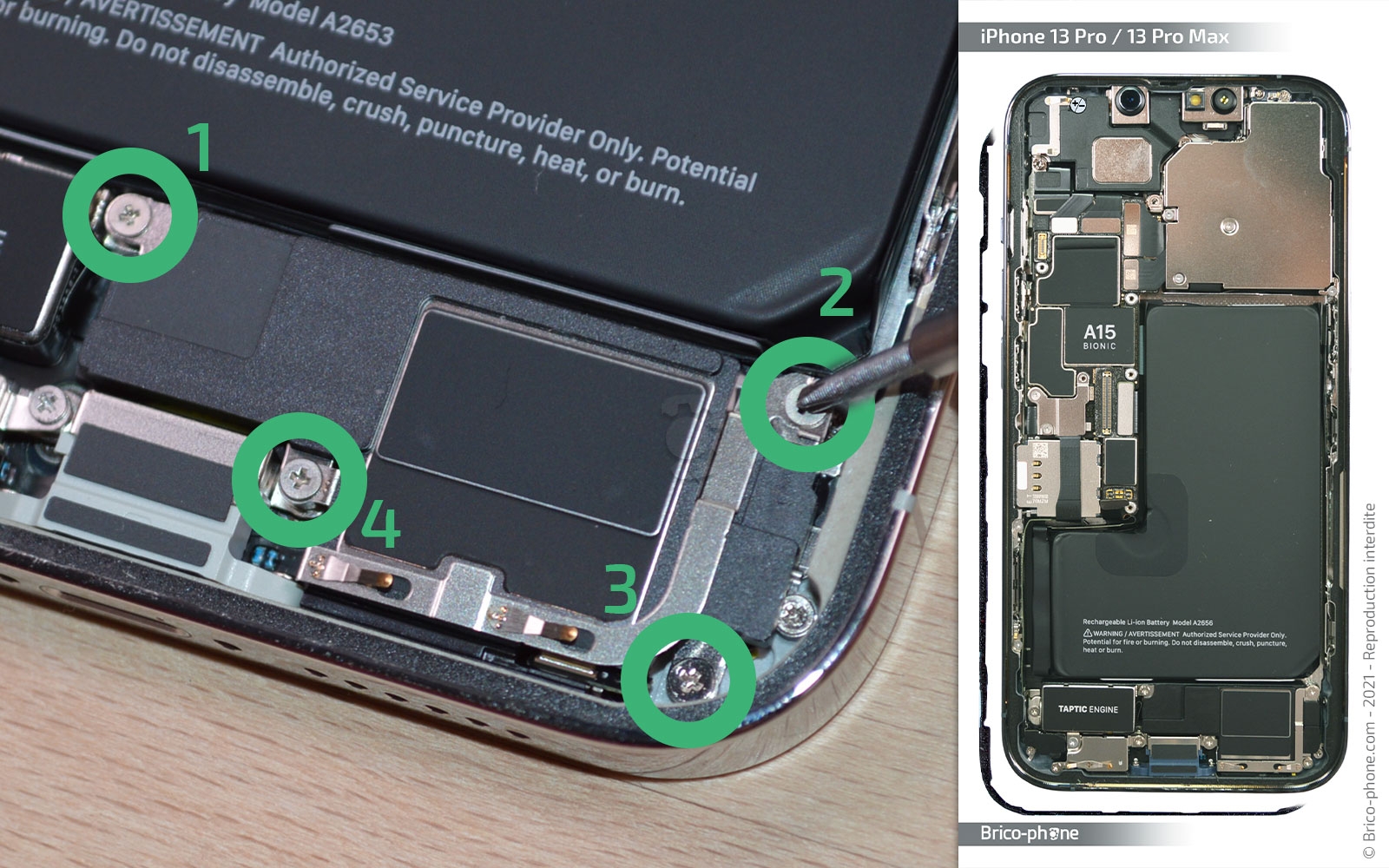 Comment changer le connecteur de charge sur iPhone 13 Pro Max photo 1
