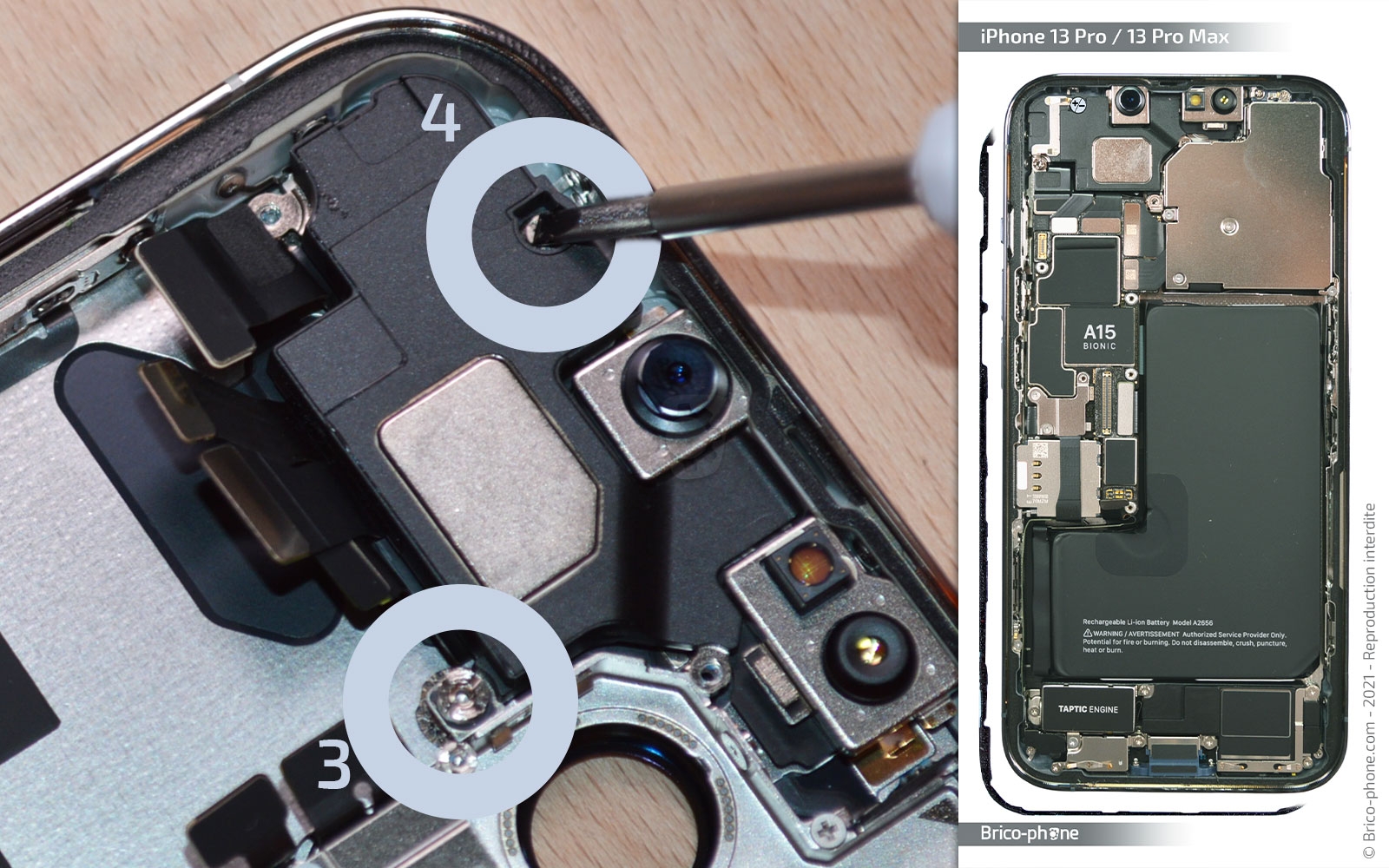 Comment changer le buzzer (HP interne) sur iPhone 13 Pro Max photo 1