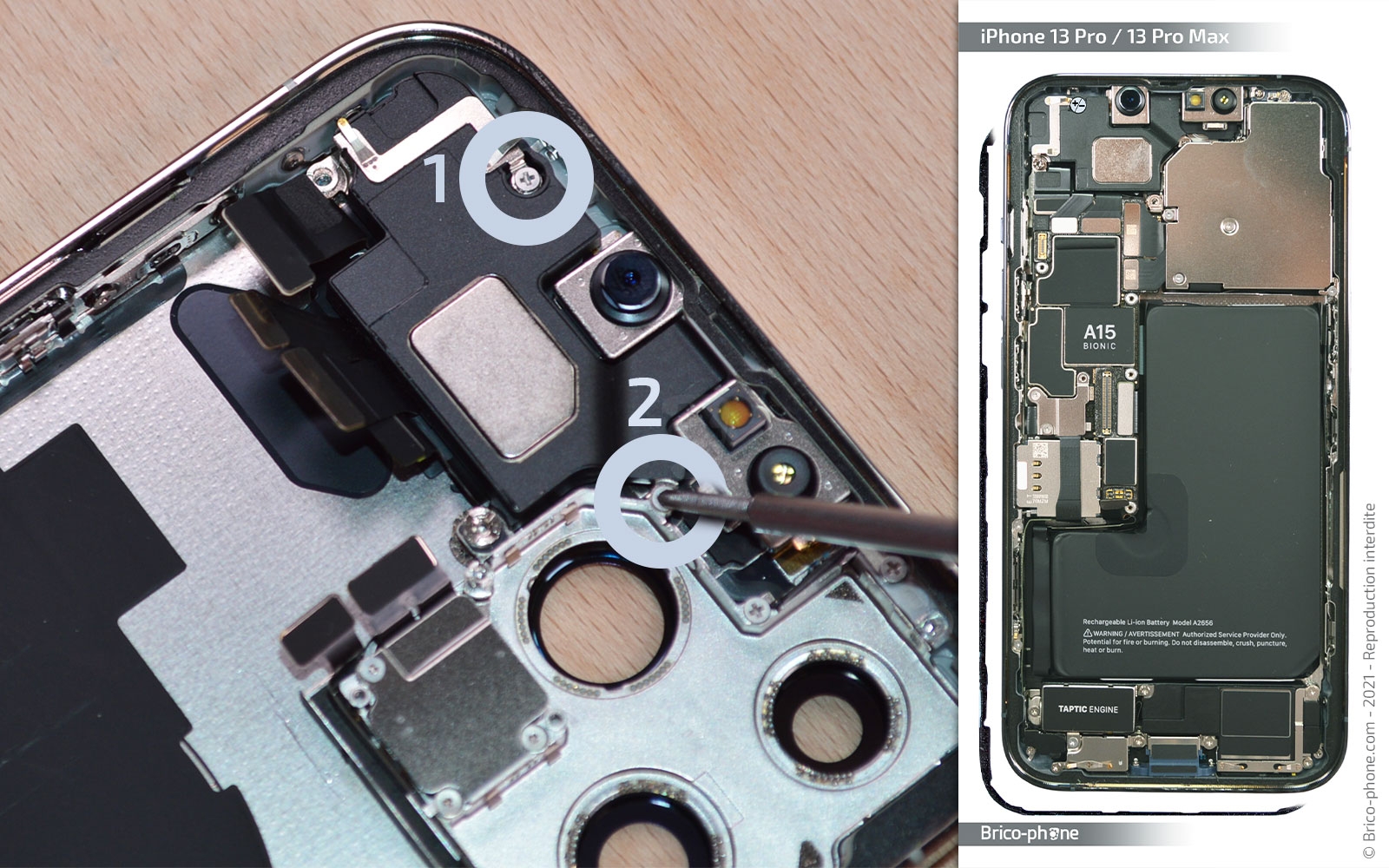 Comment changer le buzzer (HP interne) sur iPhone 13 Pro Max photo 1