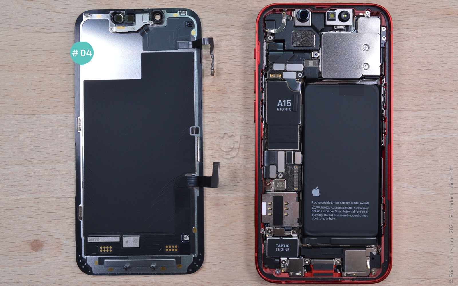 Démontage complet sur iPhone 13 Mini photo 2