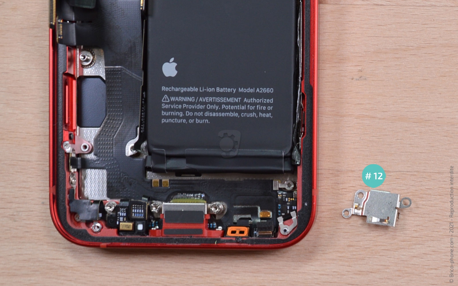 Changement du connecteur de charge sur iPhone 13 Mini photo 4