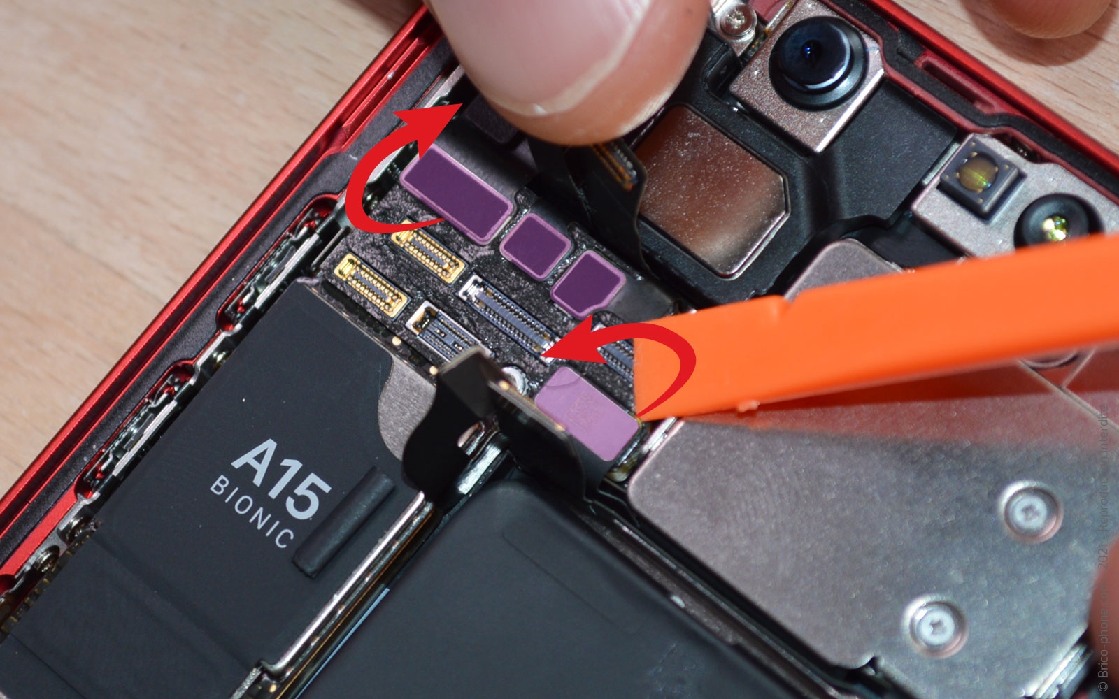 Changement haut-parleur interne et/ou caméra avant sur iPhone 13 Mini photo 2