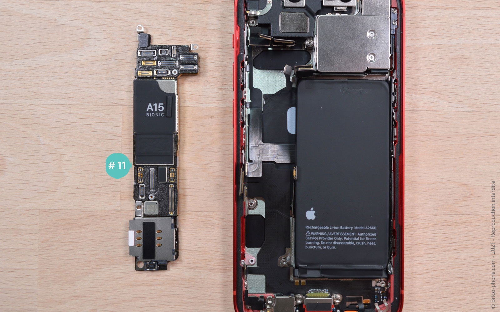 Changement haut-parleur interne et/ou caméra avant sur iPhone 13 Mini photo 4