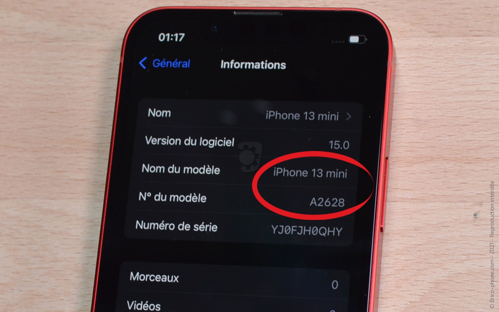 Changement haut-parleur interne et/ou caméra avant sur iPhone 13 Mini photo 1