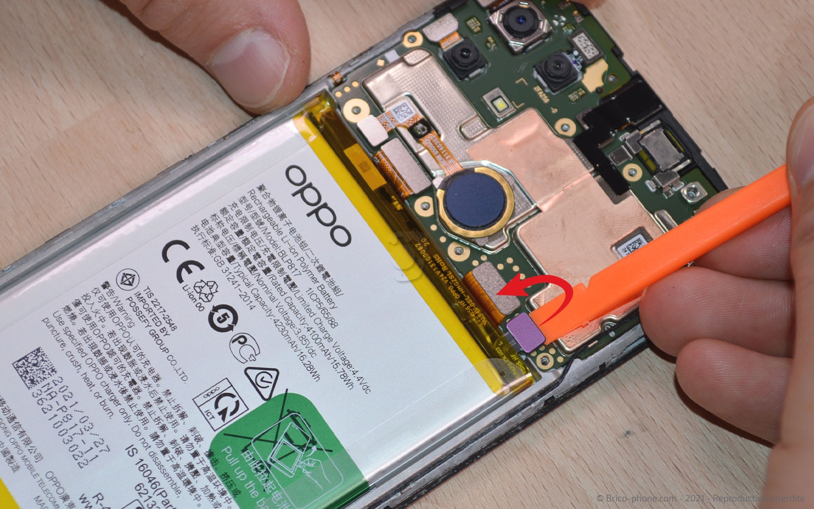 Changement de l'écran (vitre + LCD) sur A15 photo 1