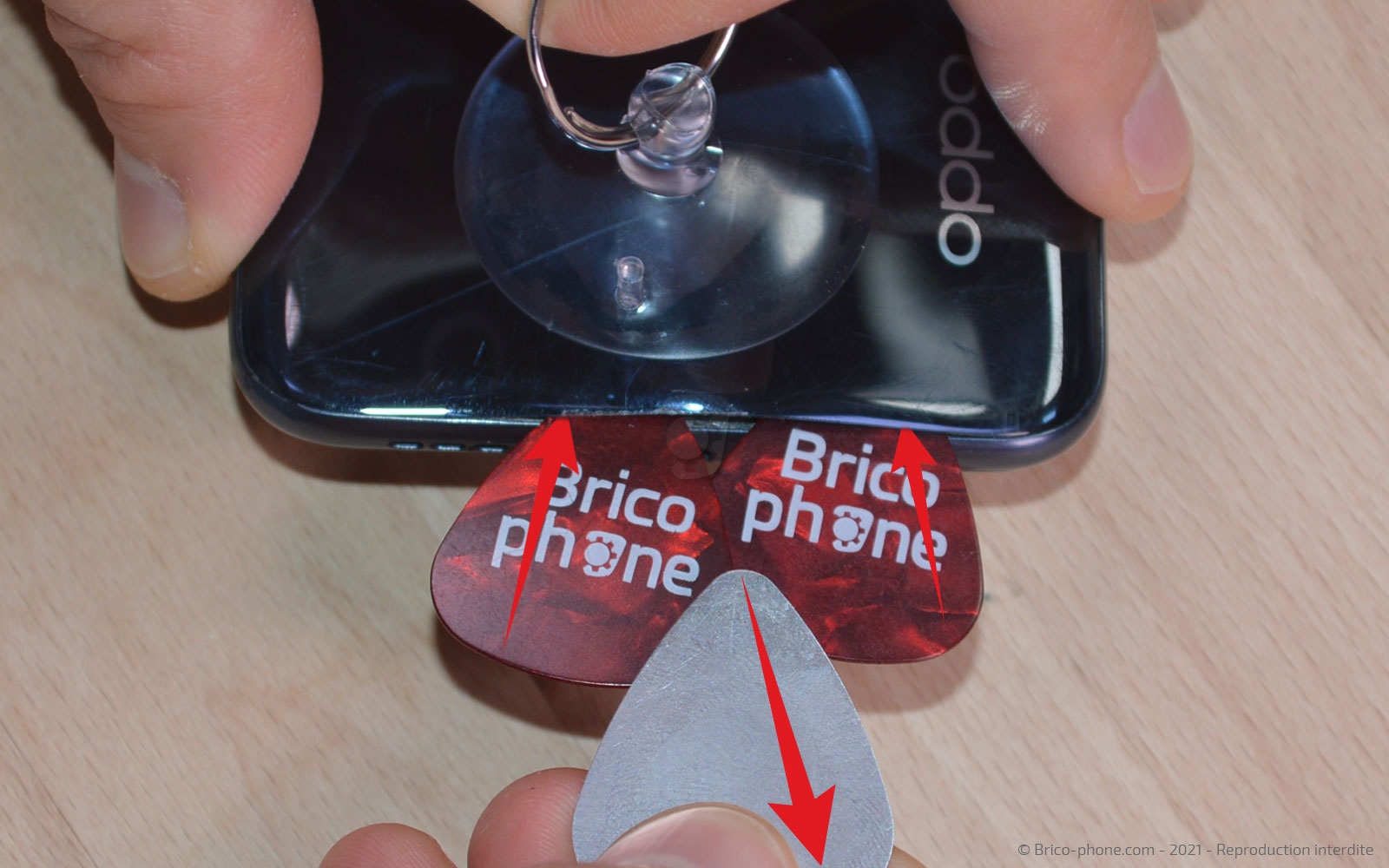 Changement de l'écran (vitre + LCD) sur A15 photo 2