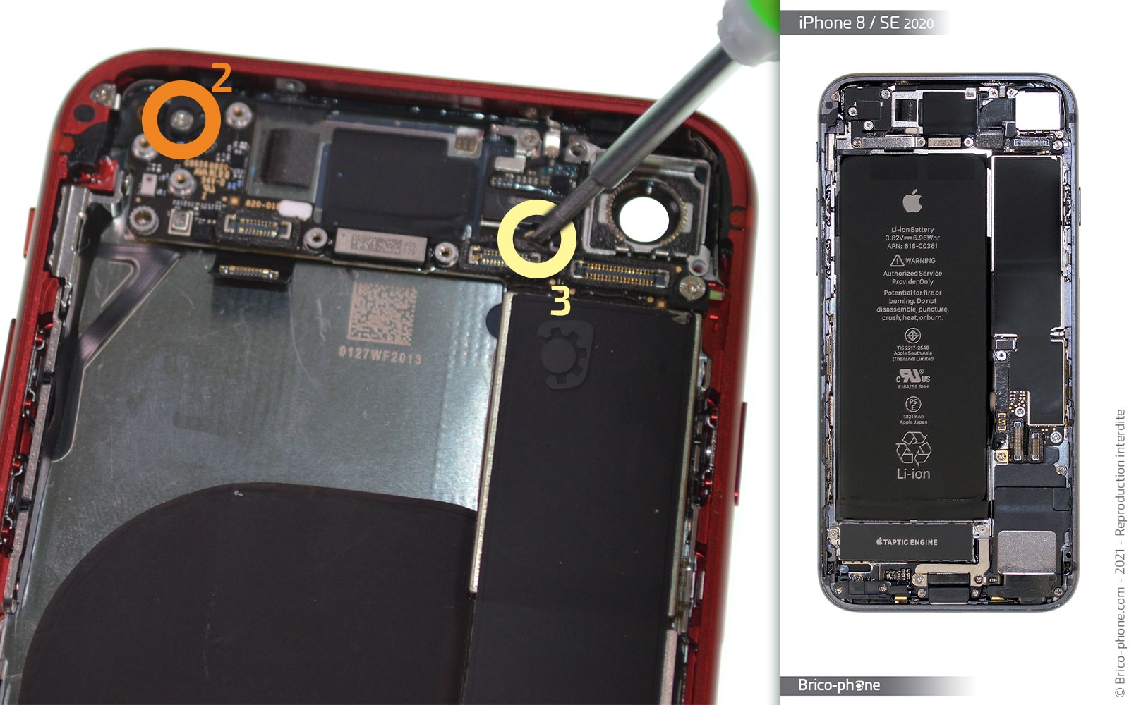 Changement de la coque arrière sur iPhone 8 photo 3