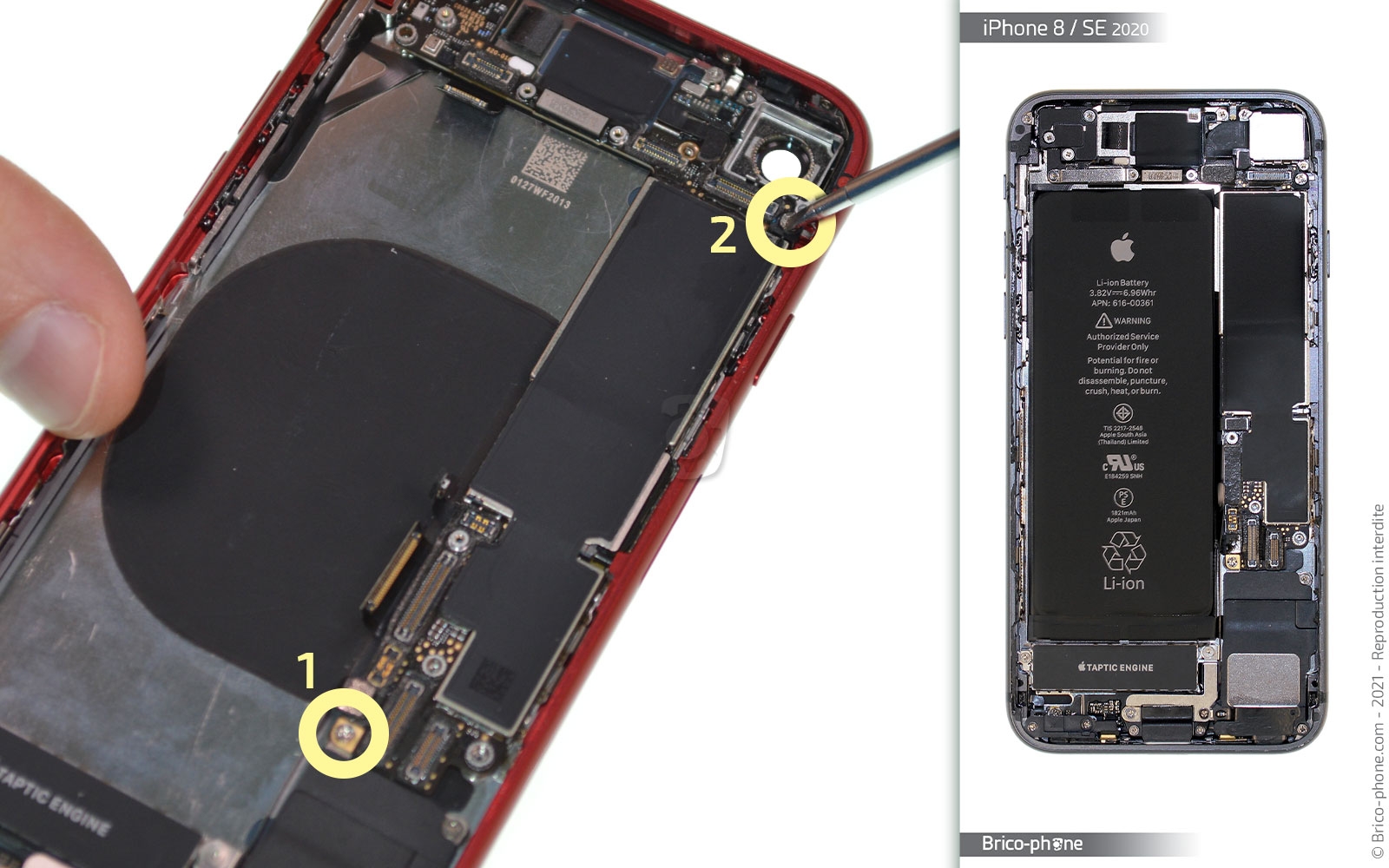 Changement de la coque arrière sur iPhone 8 photo 4