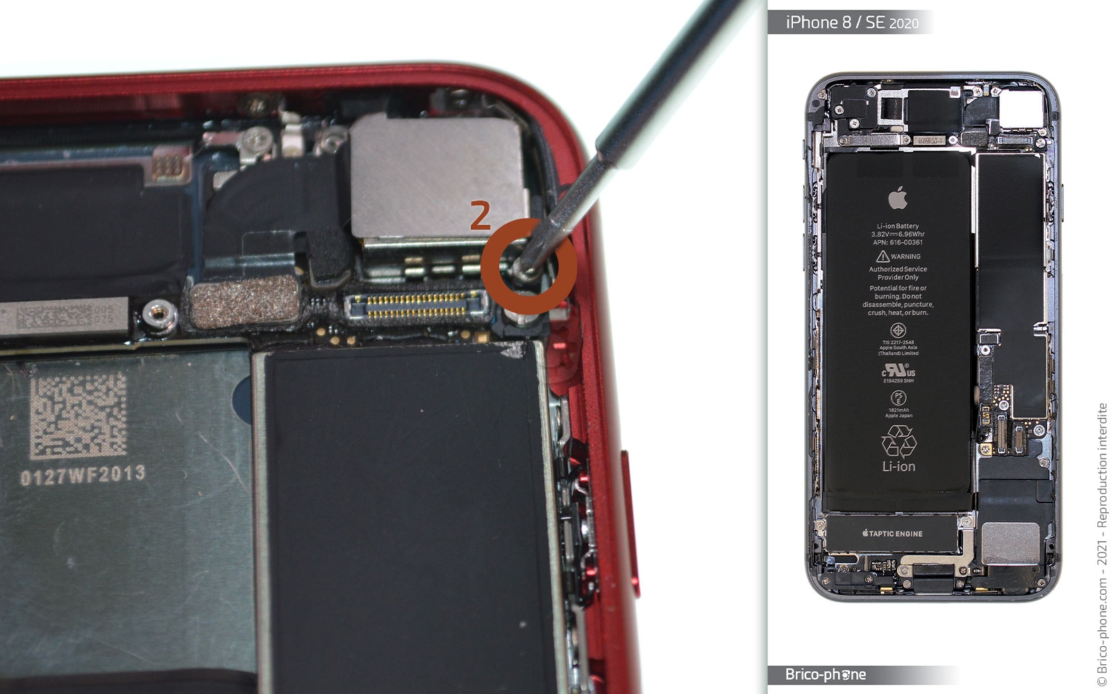 Changement de la coque arrière sur iPhone 8 photo 2