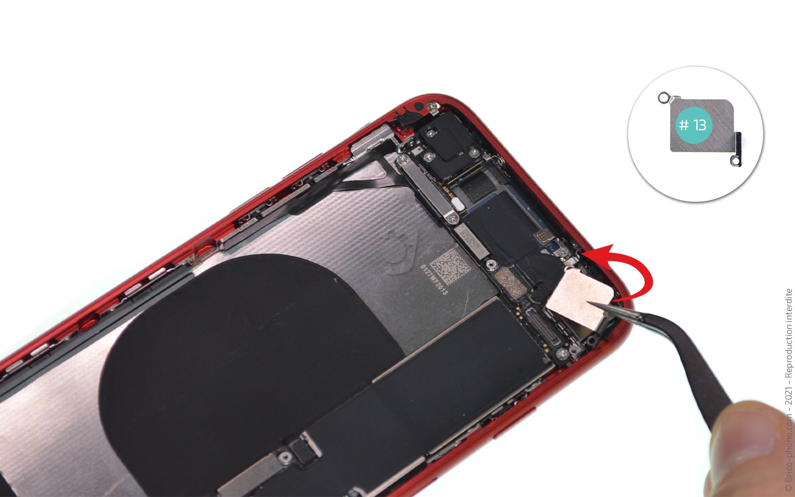 Changement de la coque arrière sur iPhone 8 photo 3