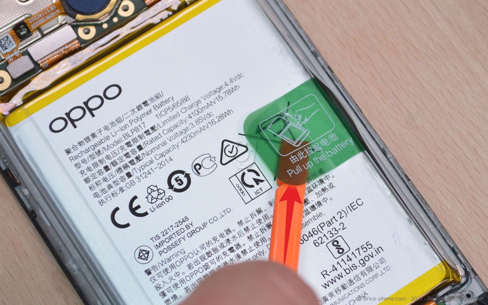 Changement de batterie sur A15 photo 2