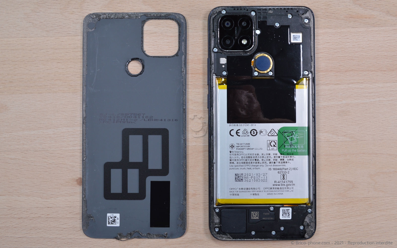 Changement de batterie sur A15 photo 4