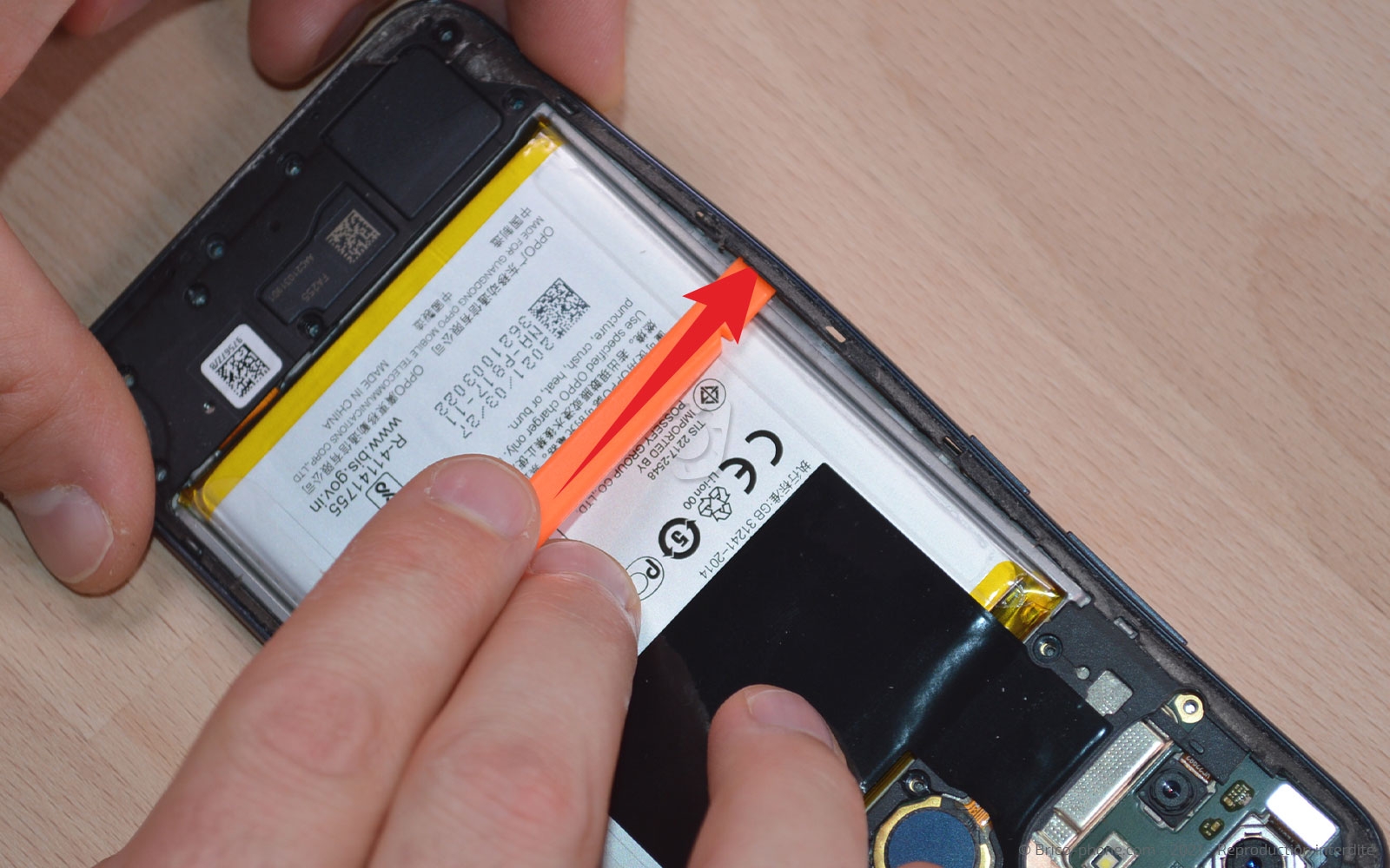 Changement de batterie sur A15 photo 2